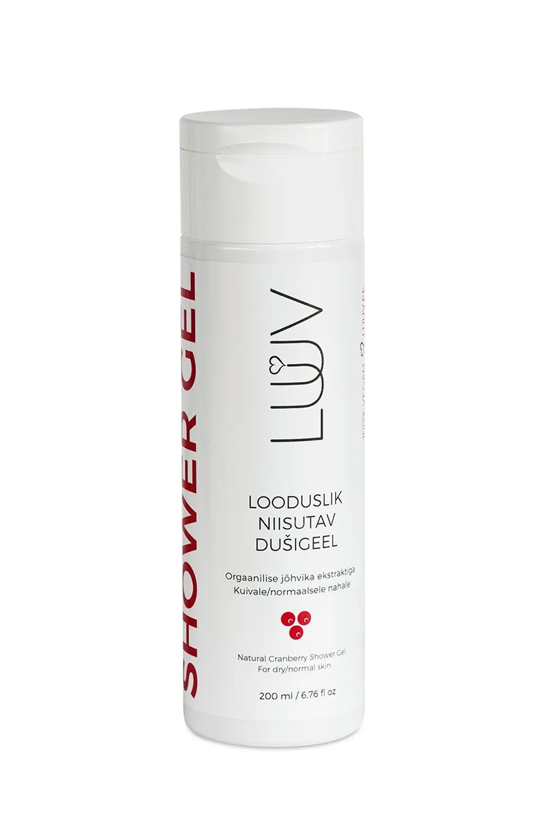 LUUV DUSHIGEEL NIISUTAV ORGAANILISE JÕHVIKAGA 200ML - Tootepilt 
