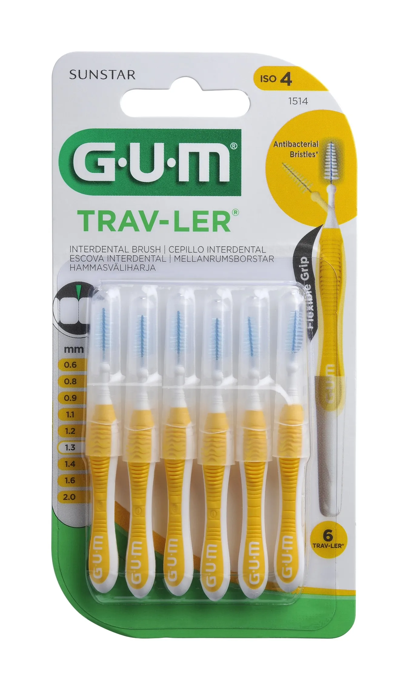 GUM HAMBAVAHEHARI TRAV-LER KOONUS 1,3MM N6 - Tootepilt 