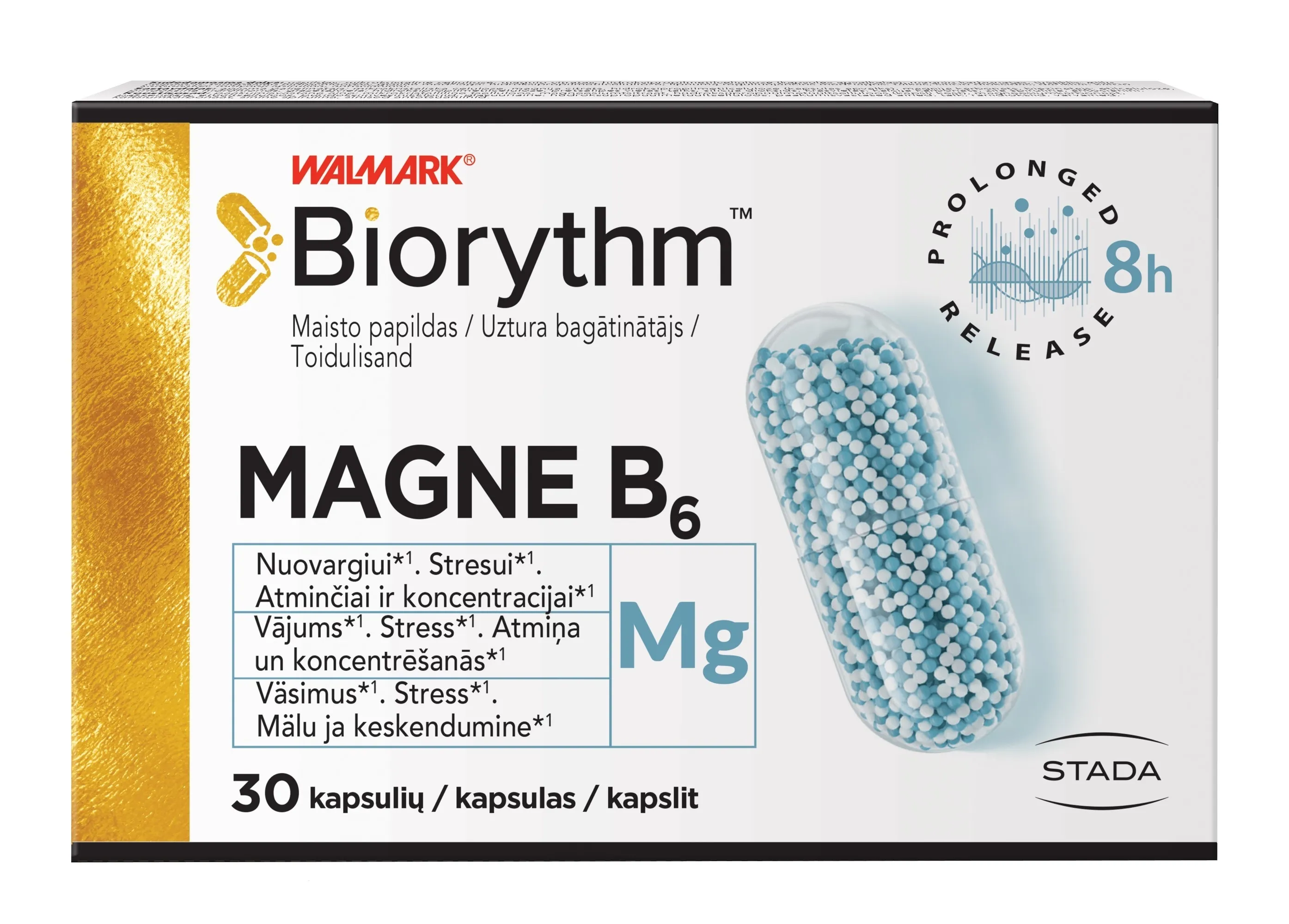WALMARK BIORYTHM MAGNE B6 KAPSLID N30 - Tootepilt 