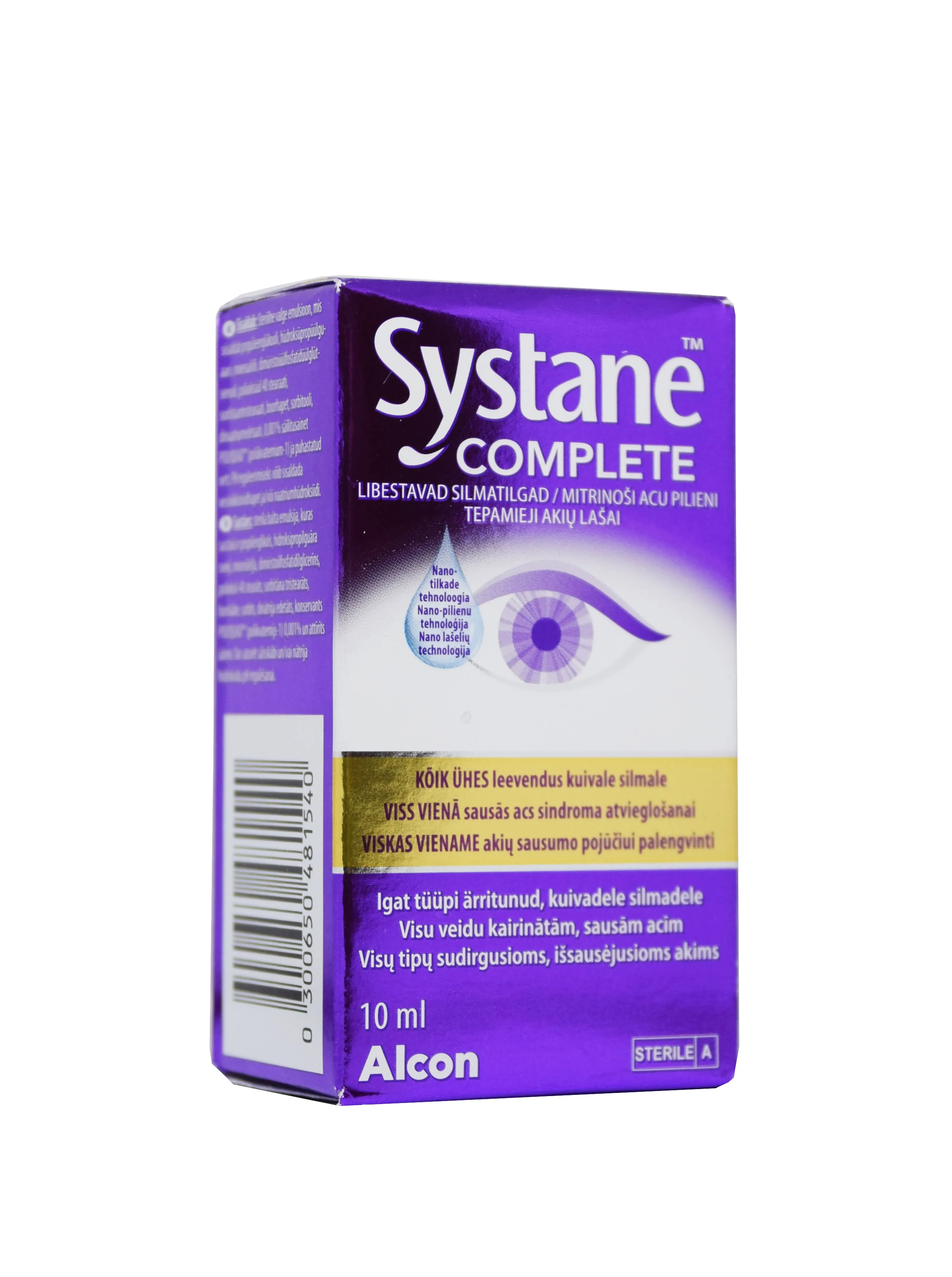 SYSTANE COMPLETE NIISUTAVAD SILMATILGAD 10ML - Tootepilt 