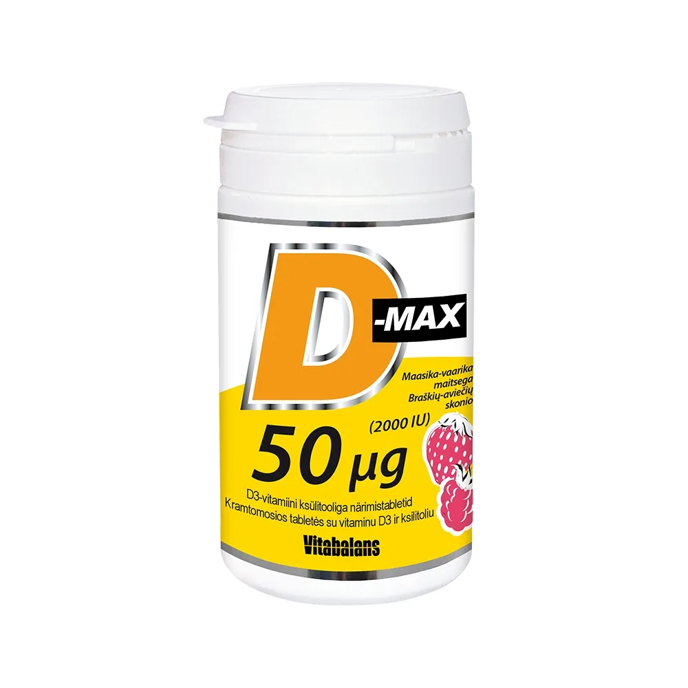 D-MAX NÄRIMISTABLETID 50MCG N90 - Tootepilt 