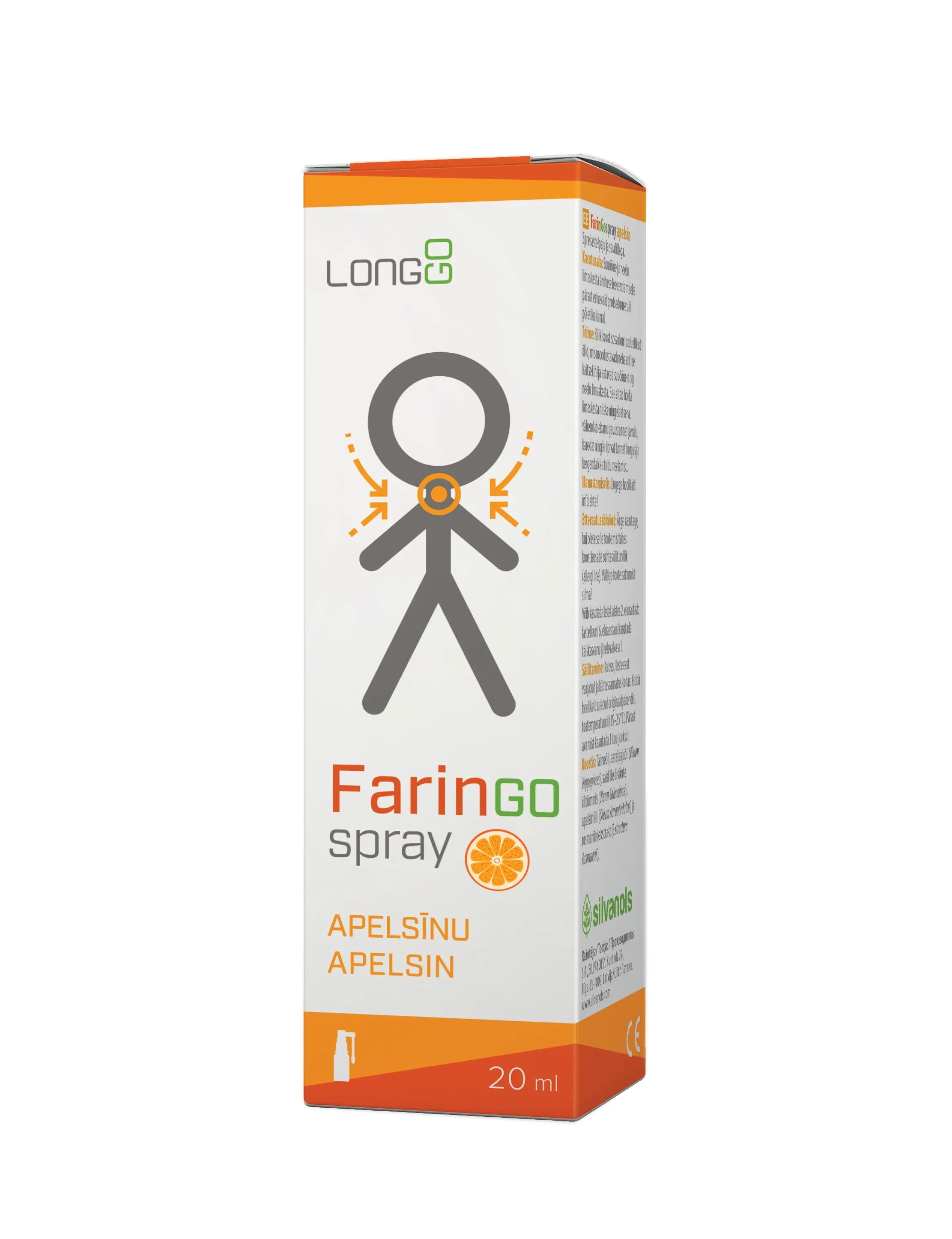 FARINGO SPRAY APELSIN 20ML - Tootepilt 