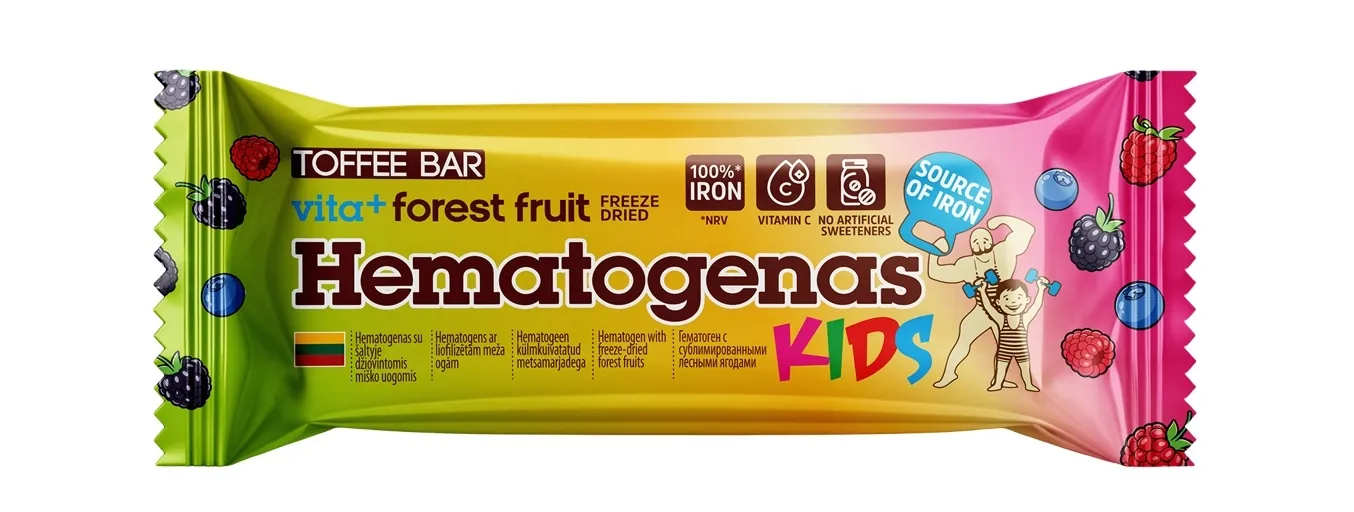 HEMATOGEEN VITA+KIDS METSAMARJADEGA 33G - Tootepilt 