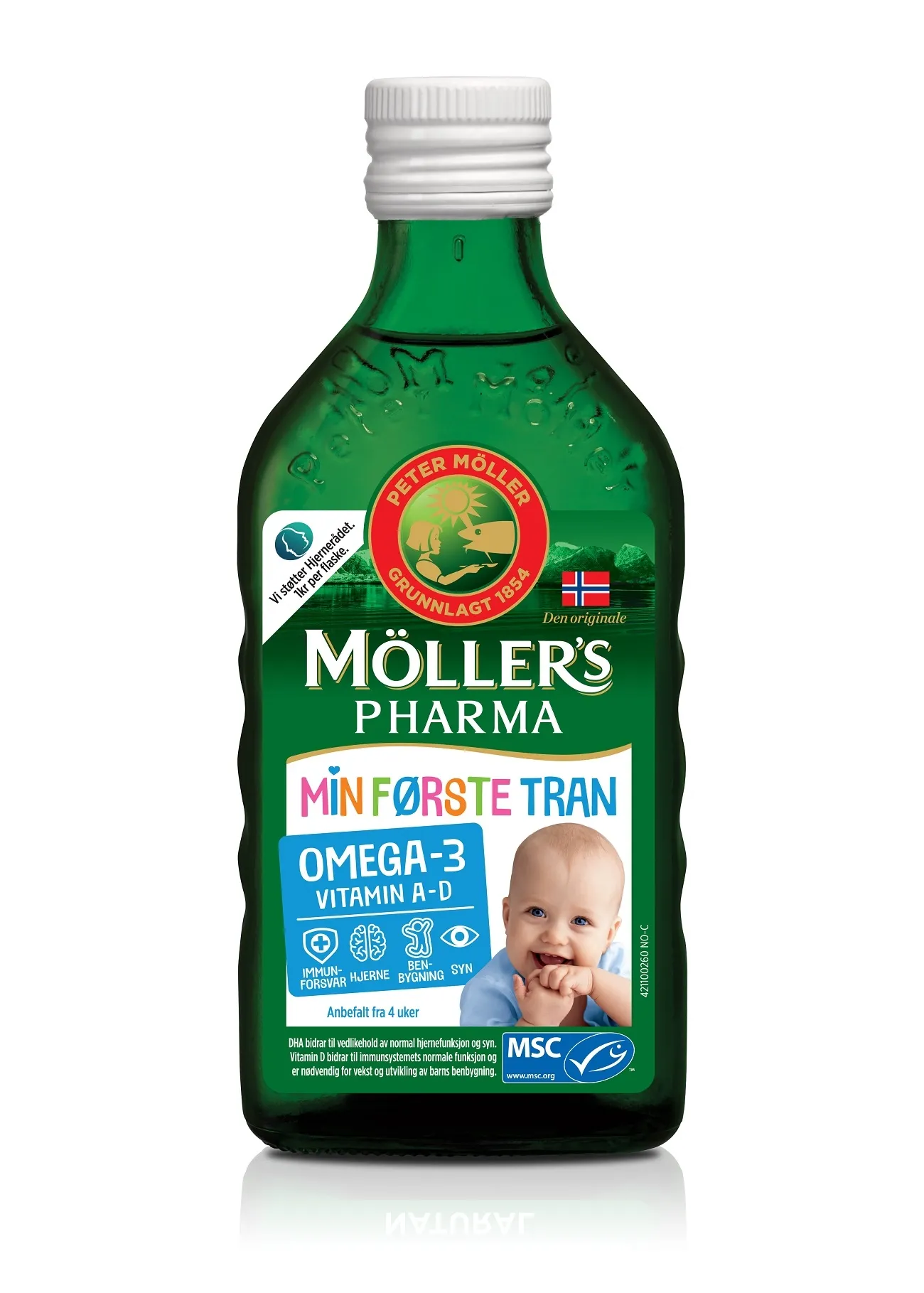 MÖLLERI KALAMAKSAÕLI IMIKUTELE JA VÄIKELASTELE 250ML - Tootepilt 