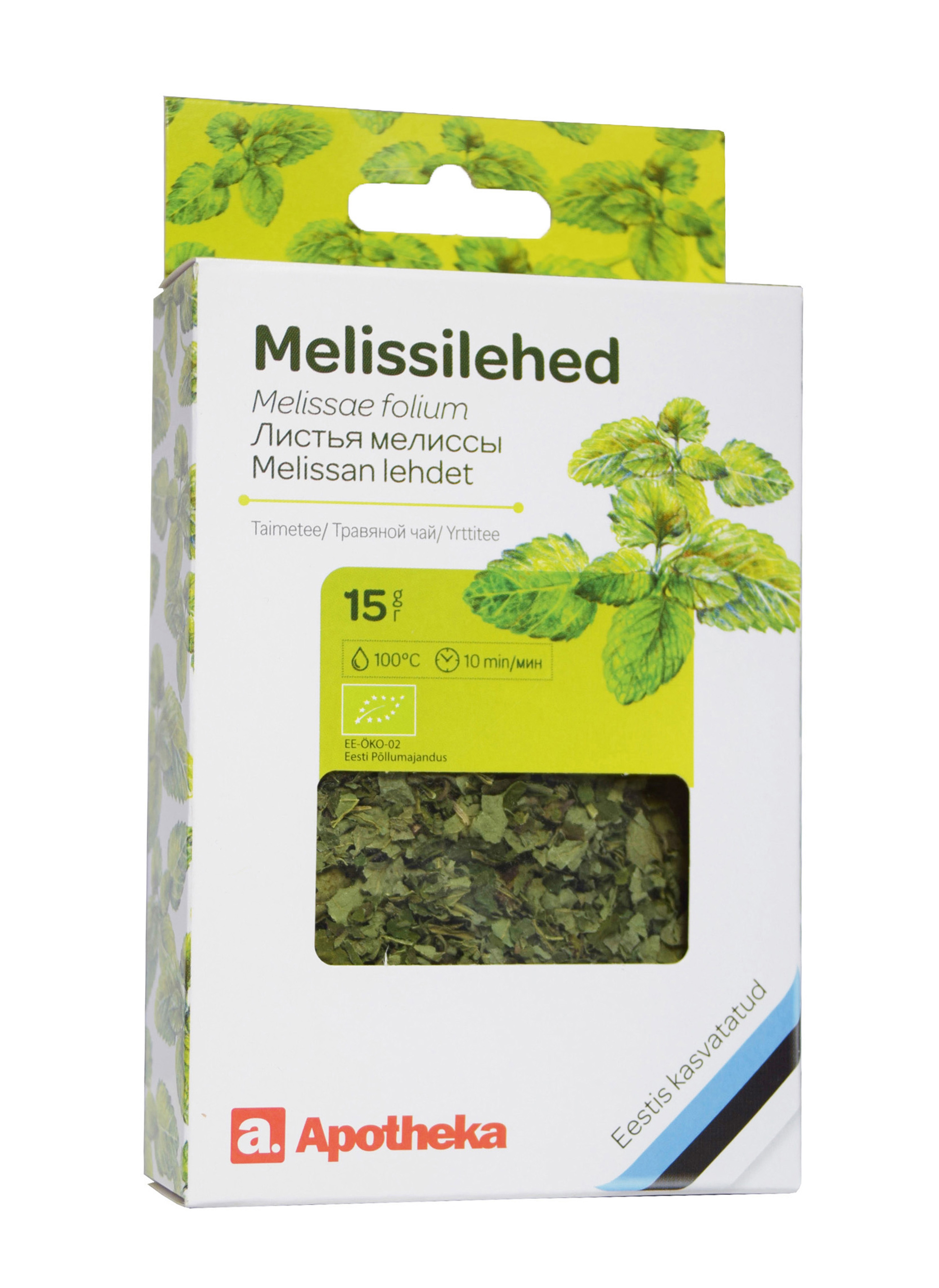 A. TEE MELISSILEHED 15G (KARP) - Tootepilt 