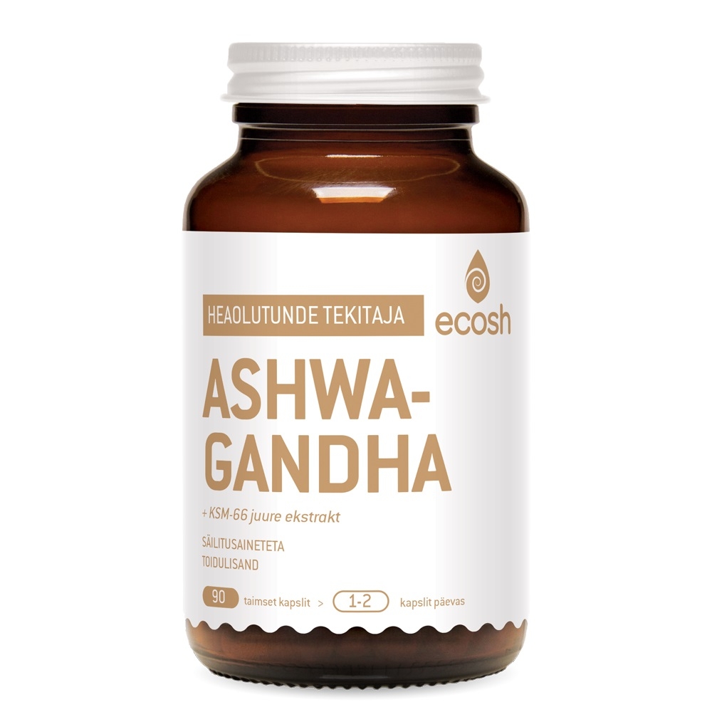 ECOSH ASHWAGANDHA JUURE KAPSLID N90 - Tootepilt 