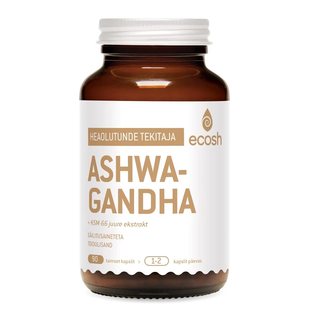 ECOSH ASHWAGANDHA JUURE KAPSLID N90 - Tootepilt 