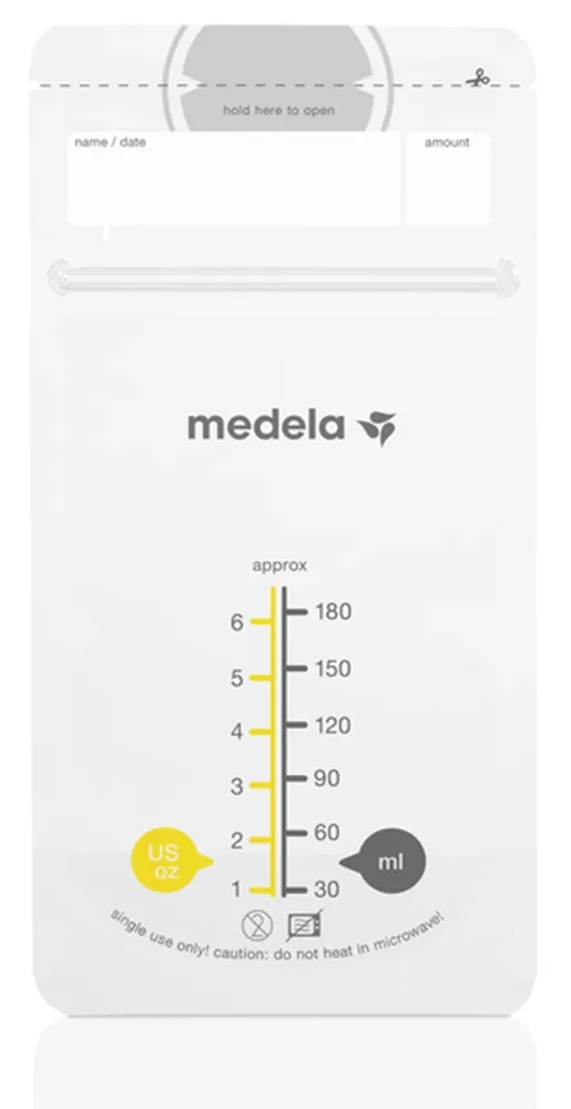 MEDELA BF RINNAPIIMA SÄILITUSKOTID 180ML N25 - Tootepilt 