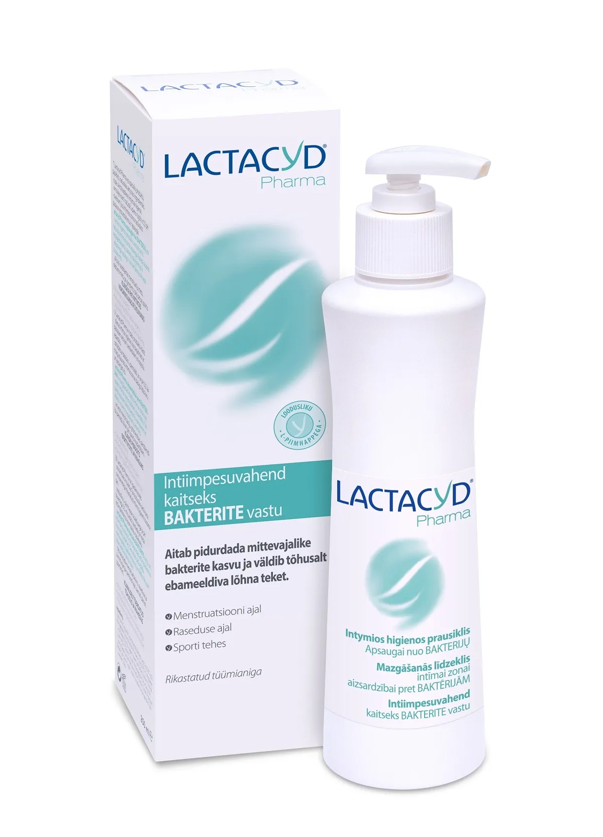 LACTACYD PHARMA INTIIMPESUVAHEND KAITSE BAKTERITE VASTU 250ML - Tootepilt 