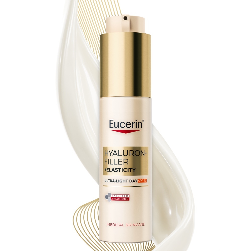 EUCERIN HYALURON FILLER+ELASTICITY KERGE PÄEVAKREEM SPF50 50ML - Tootepilt 