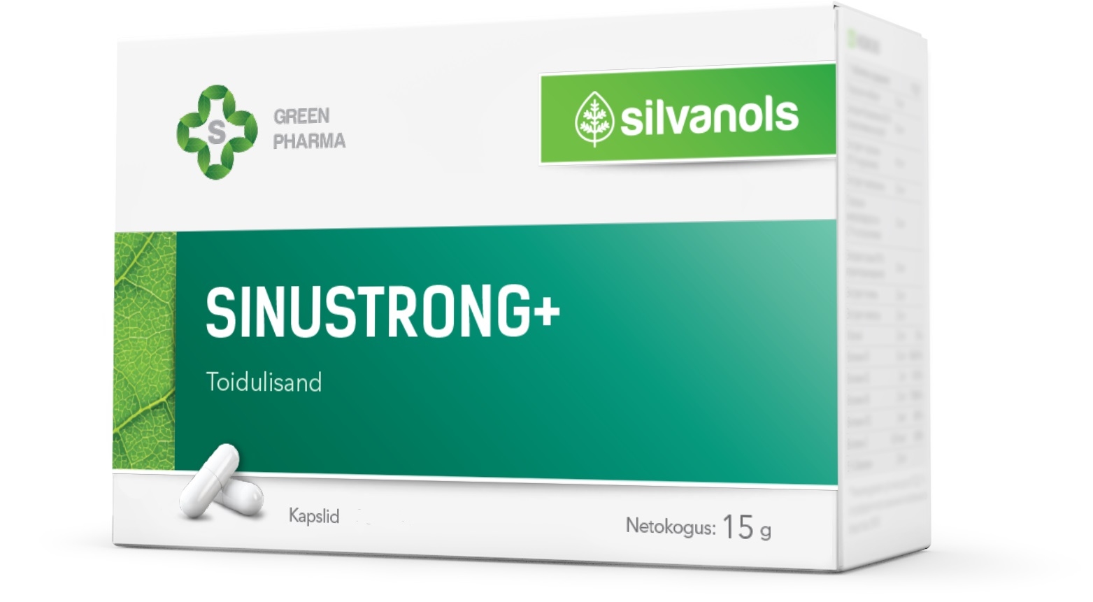 SINUSTRONG PLUS CAPS N20 - Tootepilt 