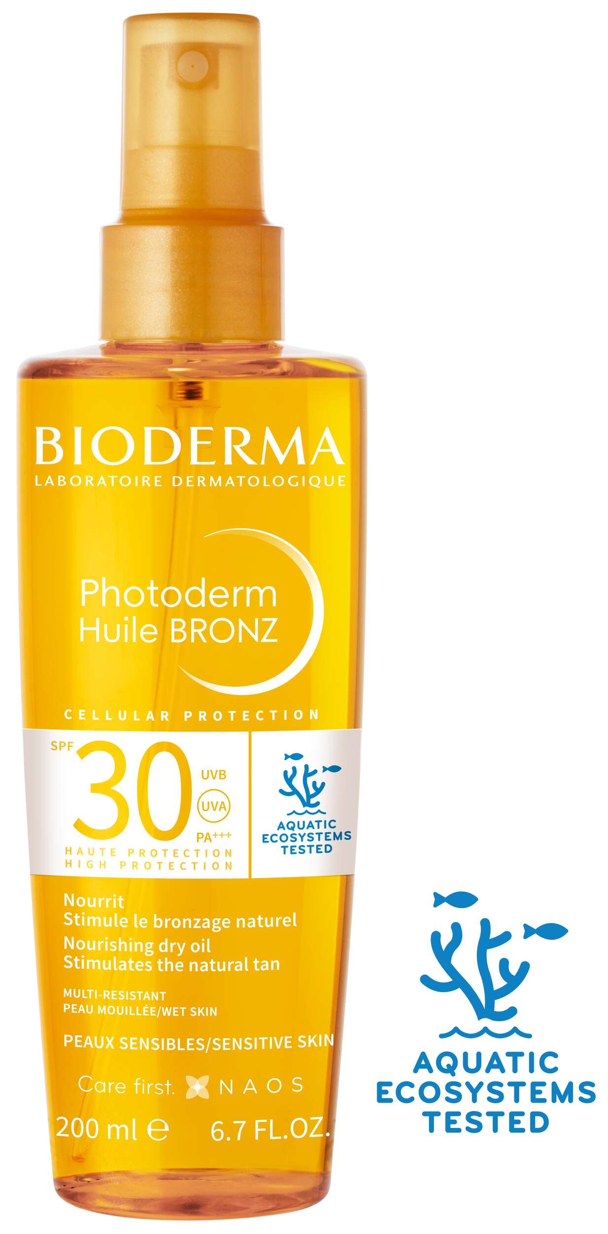 BIODERMA PHOTODERM HUILEBRONZ PÄEVITUSÕLI SPREI SPF30 200ML - Tootepilt 