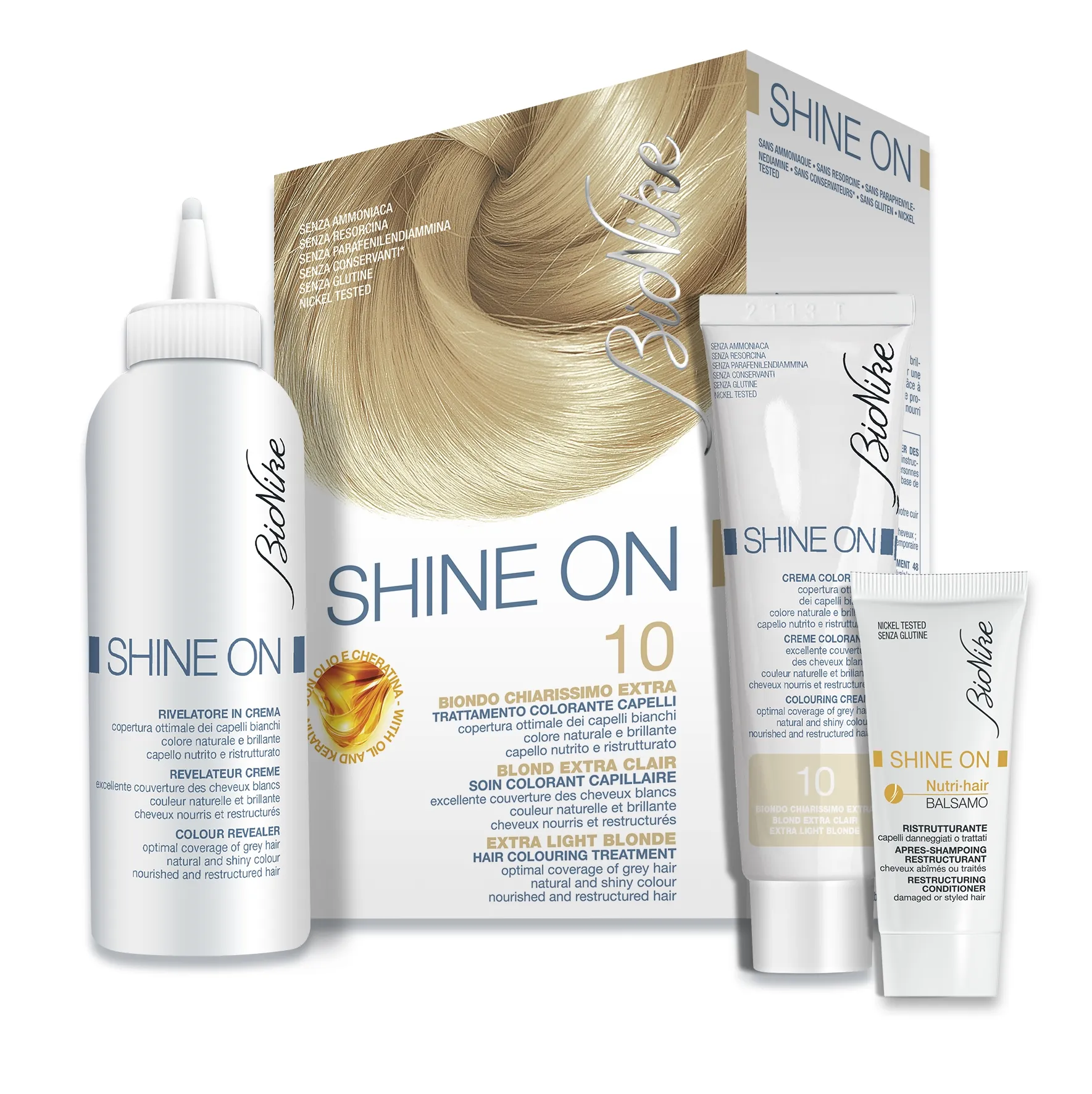 BIONIKE SHINE ON HOOLDAV JUUKSEVÄRV 10 (EKSTRA HELE-BLOND) - Tootepilt 