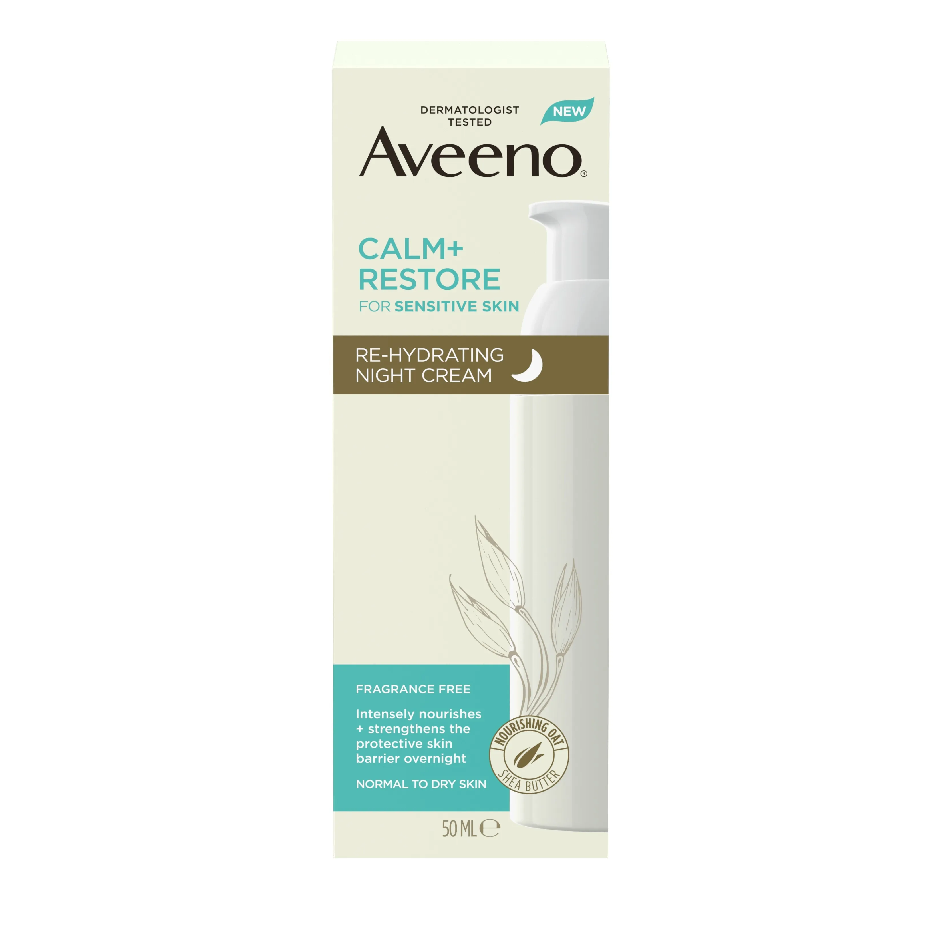AVEENO CALM+RESTORE ÖÖKREEM 50ML - Tootepilt 