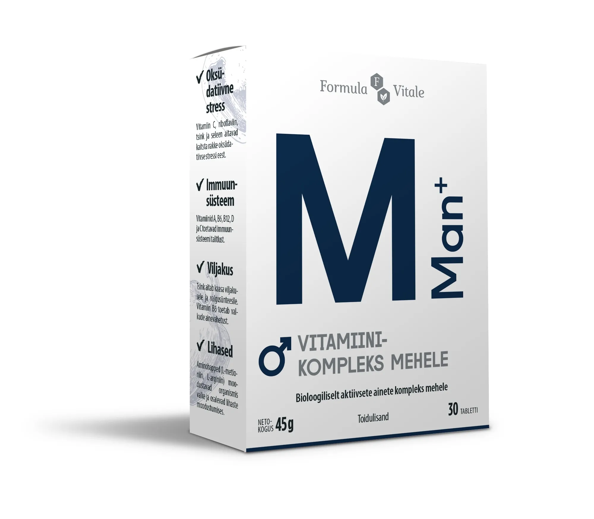 FORMULA VITALE MAN+ TBL N30 - Tootepilt 