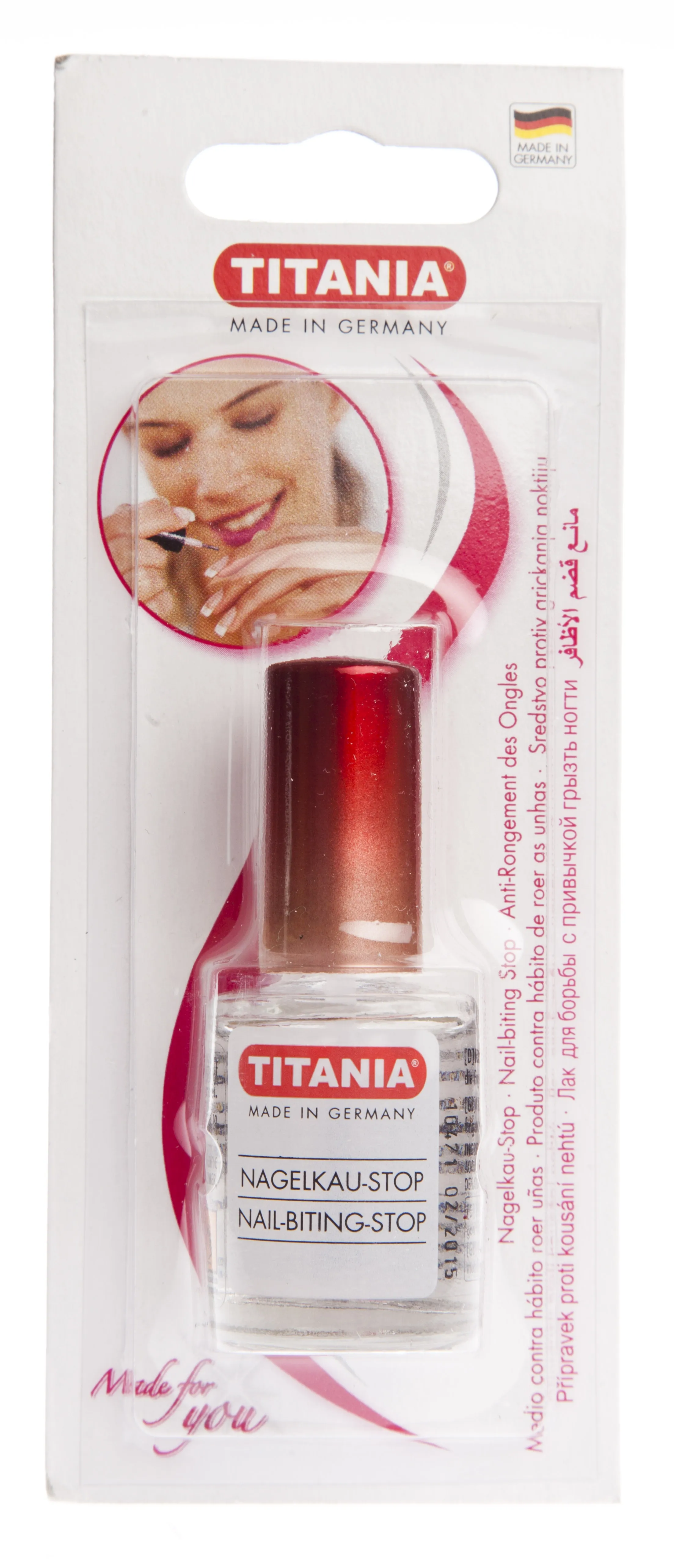 TITANIA KÜÜNE NÄRIMISVASTANE LAKK 10ML - Tootepilt 