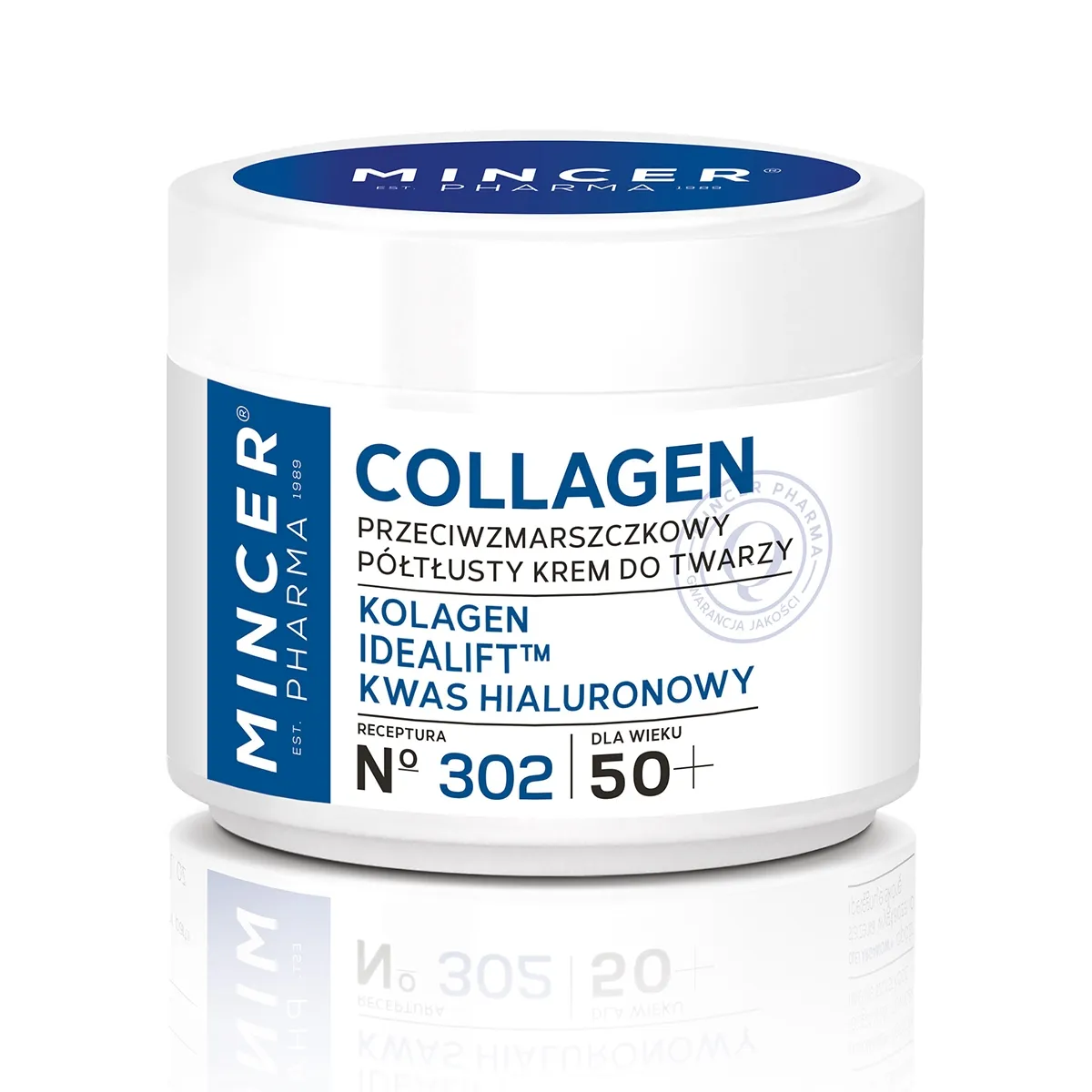 MINCER PHARMA NÄOKREEM KOLLAGEENIGA KORTSUDE VASTU 50+ 50ML - Tootepilt 