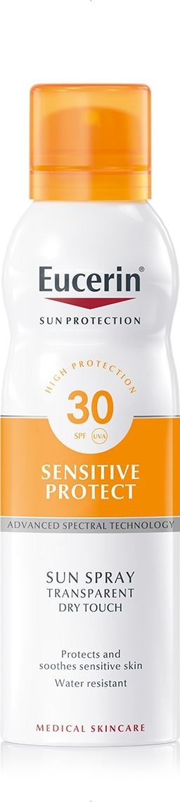 EUCERIN SUN VÄRVITU PÄIKESEKAITSEAEROSOOL SPF30 200ML - Tootepilt 