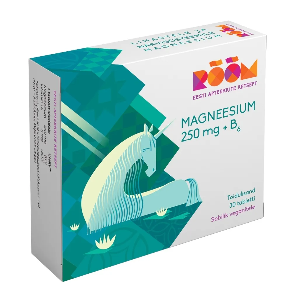 RÕÕM MAGNEESIUM 250MG TBL N30 - Tootepilt 