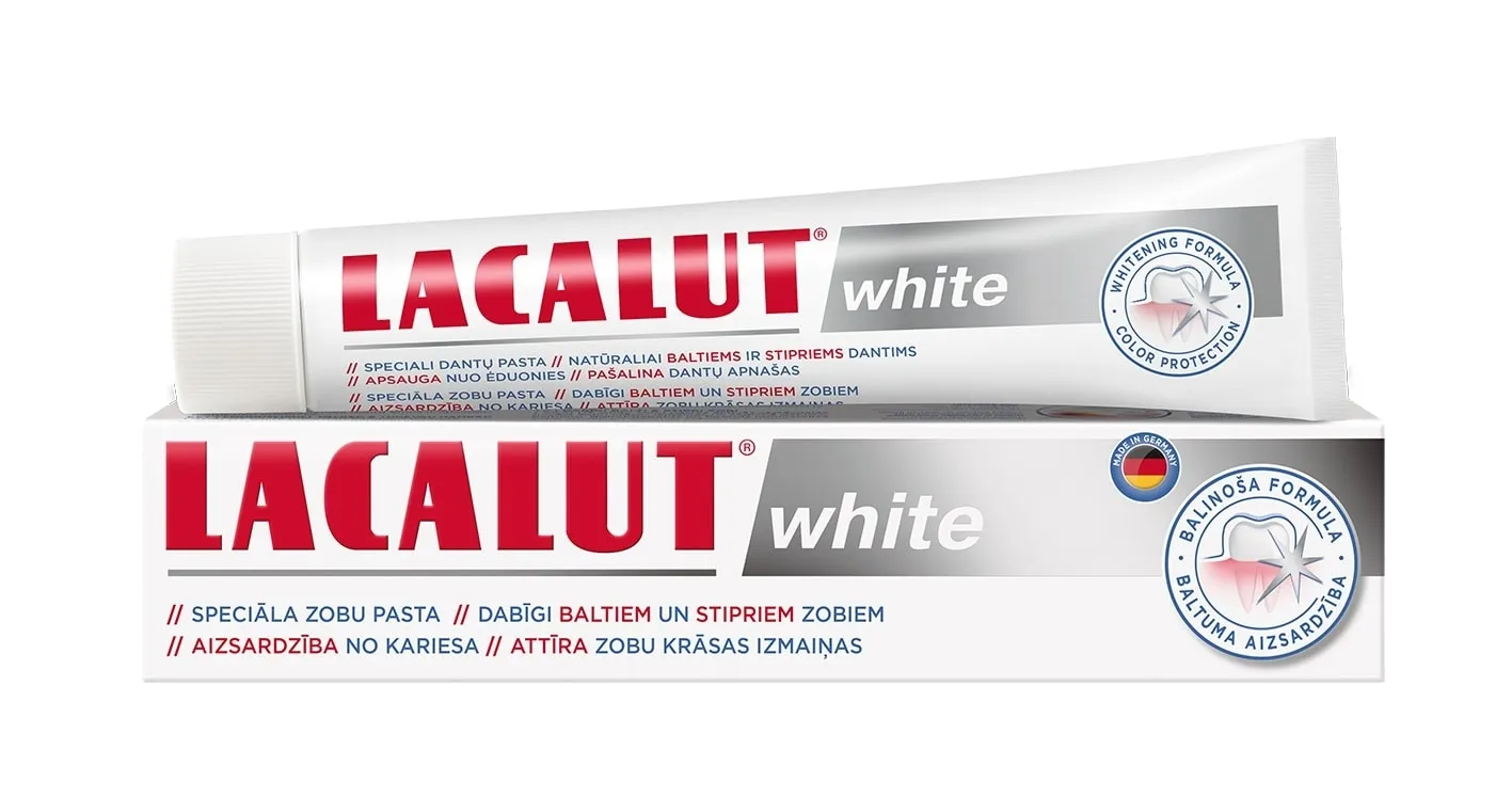 LACALUT HAMBAPASTA WHITE 75ML UUS - Tootepilt 