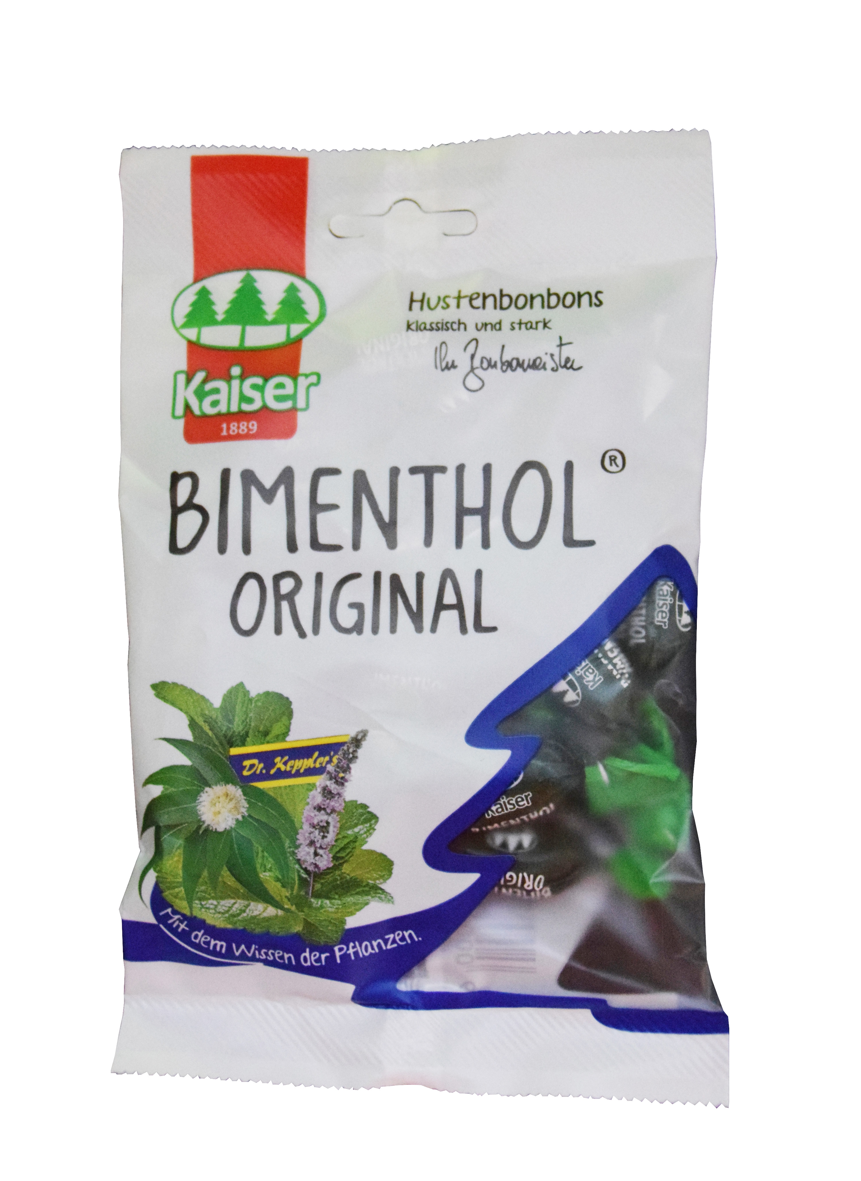KAISER KÖHAKARAMELLID BIMENTHOL ORIGINAL 85G - Tootepilt 