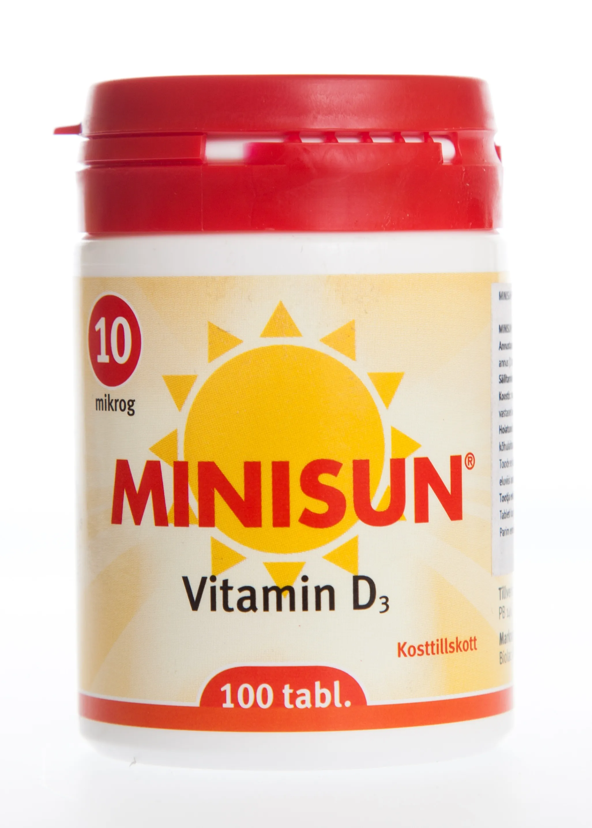 MINISUN TBL 10MCG N100 - Tootepilt 