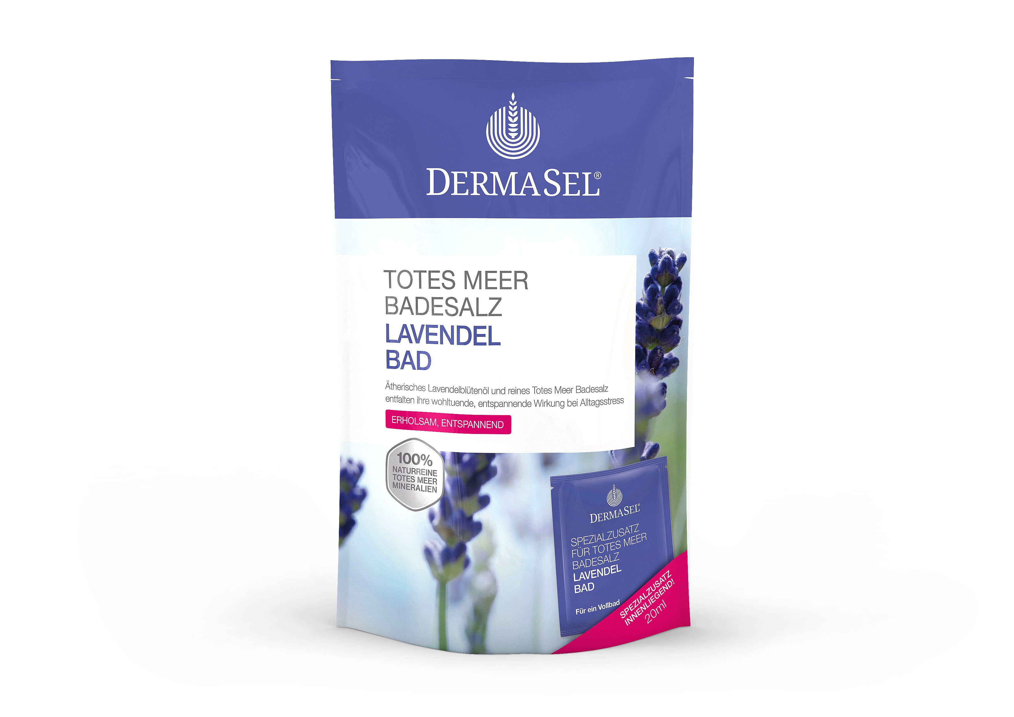 DERMASEL SURNUMERE VANNISOOL LÕÕGASTAV LAVENDEL 400GR+ 20ML - Tootepilt 