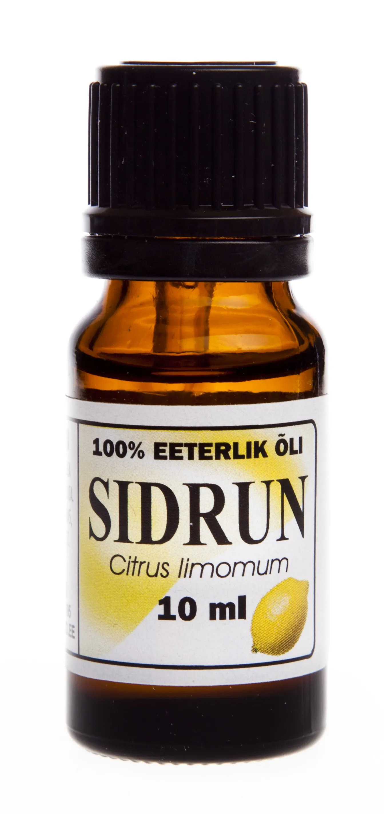 SIDRUNIÕLI SITSIILIA (CITRUS LIMOMUM) 100% 10ML - Tootepilt 