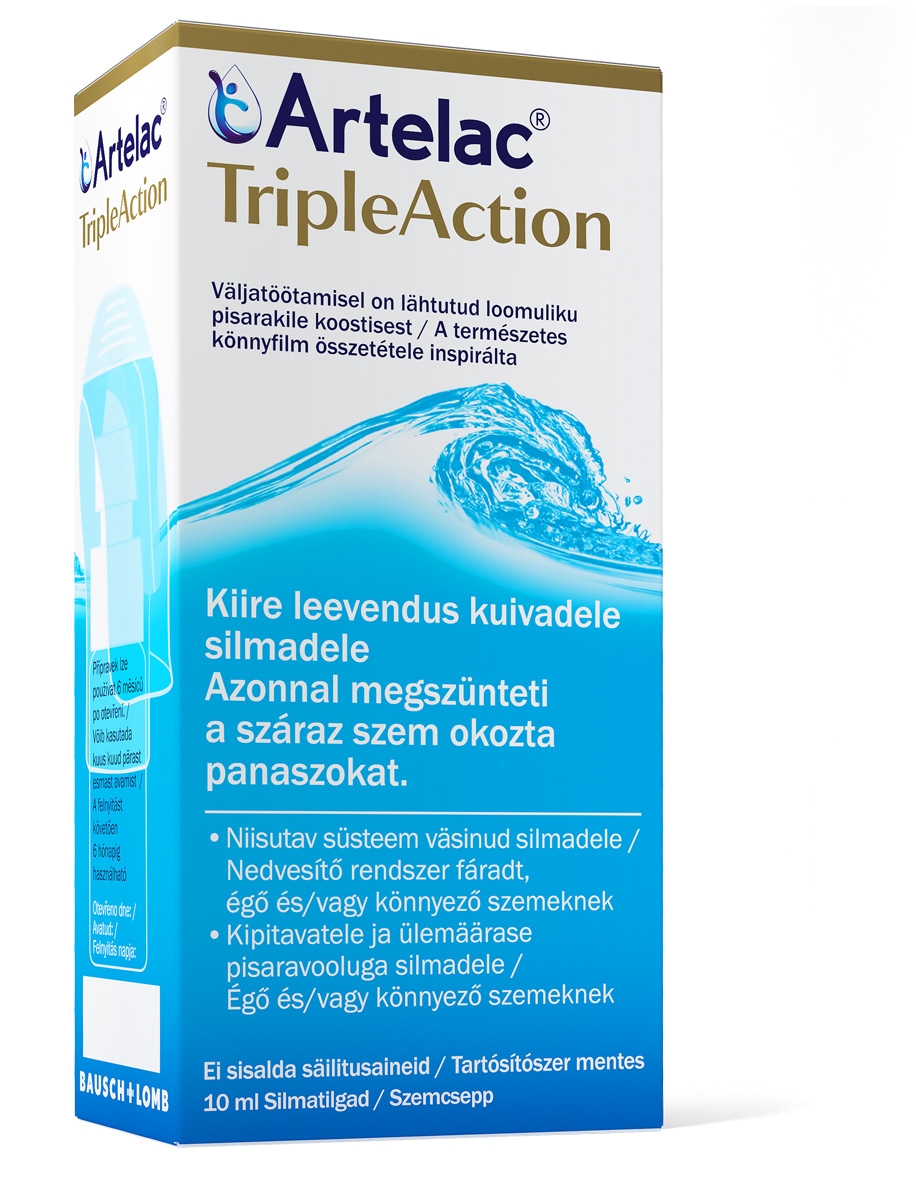 ARTELAC TRIPLEACTION SILMATILGAD 10ML - Tootepilt 
