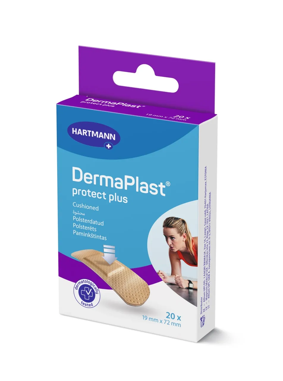DERMAPLAST PLAASTRID PROTECT PLUS 19X72MM N20 - Tootepilt 