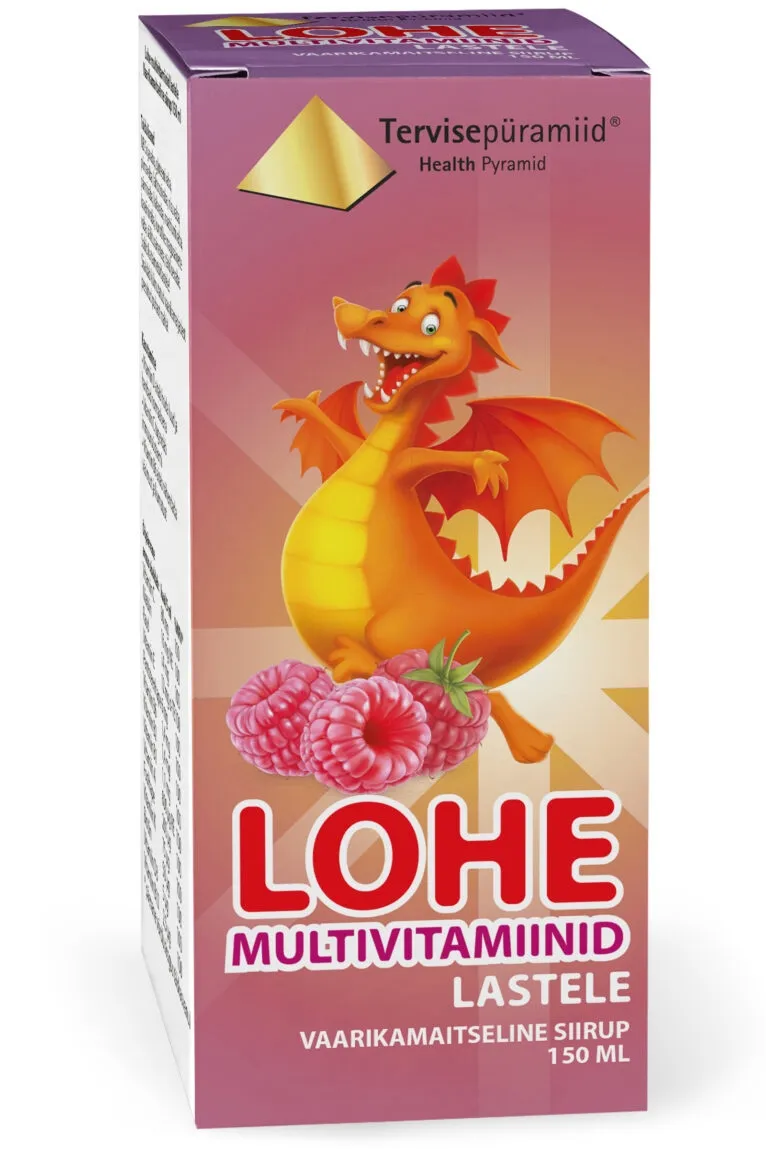 TERVISEPÜRAMIID LOHE MULTIVITAMIINID LASTELE SIIRUP 150ML - Tootepilt 