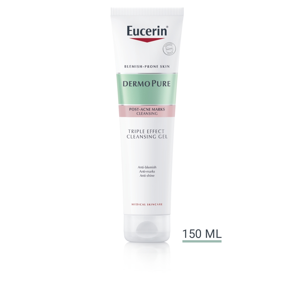 EUCERIN DERMOPURE PUHASTUSGEEL AKNEJÄRGNE 150ML - Tootepilt 