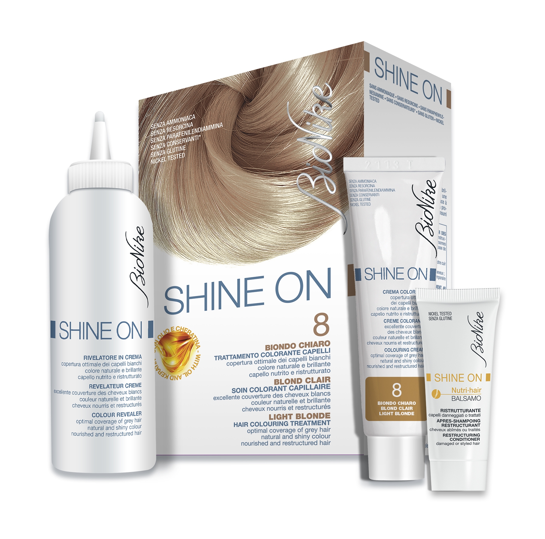 BIONIKE SHINE ON HOOLDAV JUUKSEVÄRV 8 (HELE-BLOND) - Tootepilt 