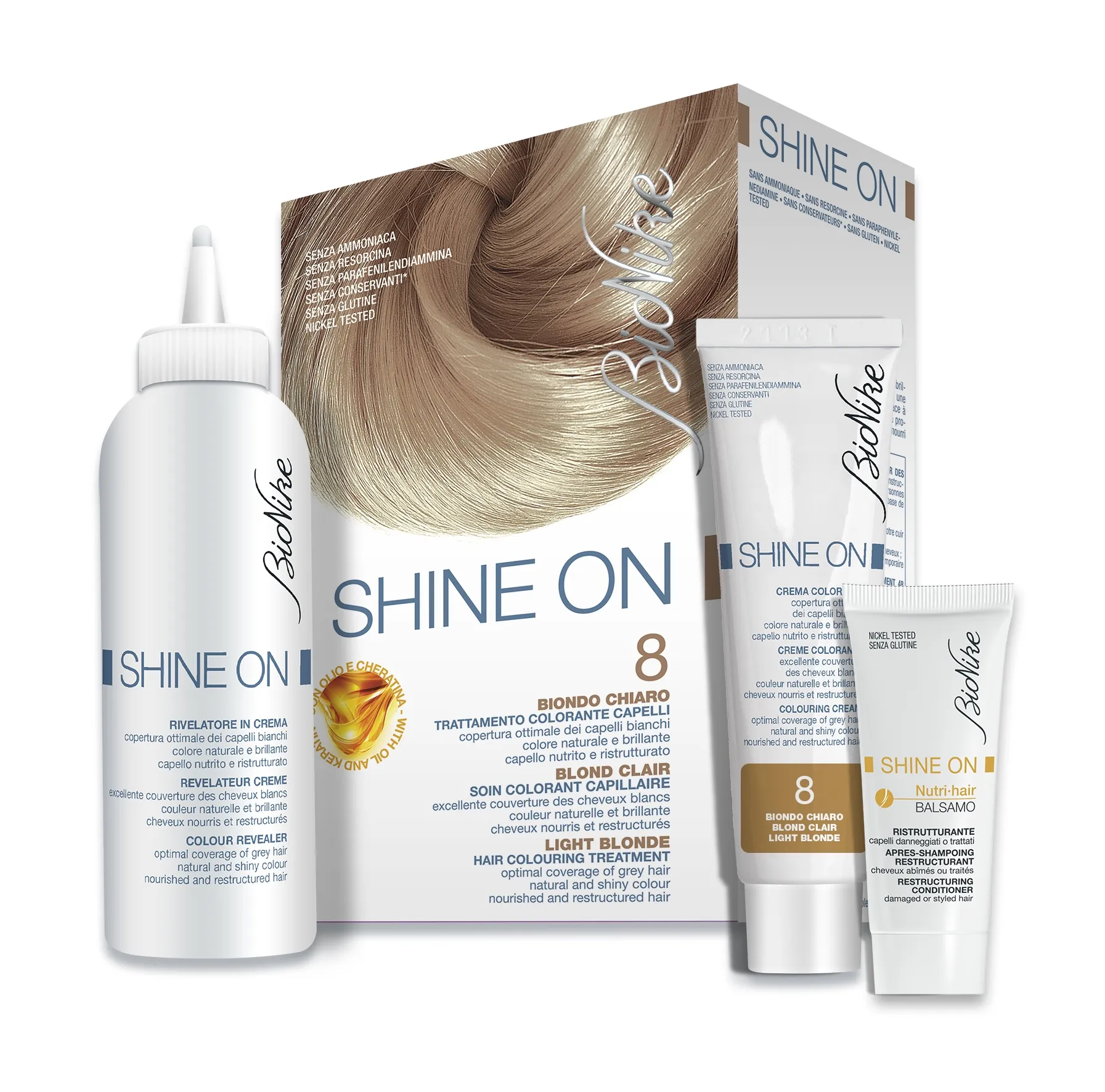 BIONIKE SHINE ON HOOLDAV JUUKSEVÄRV 8 (HELE-BLOND) - Tootepilt 