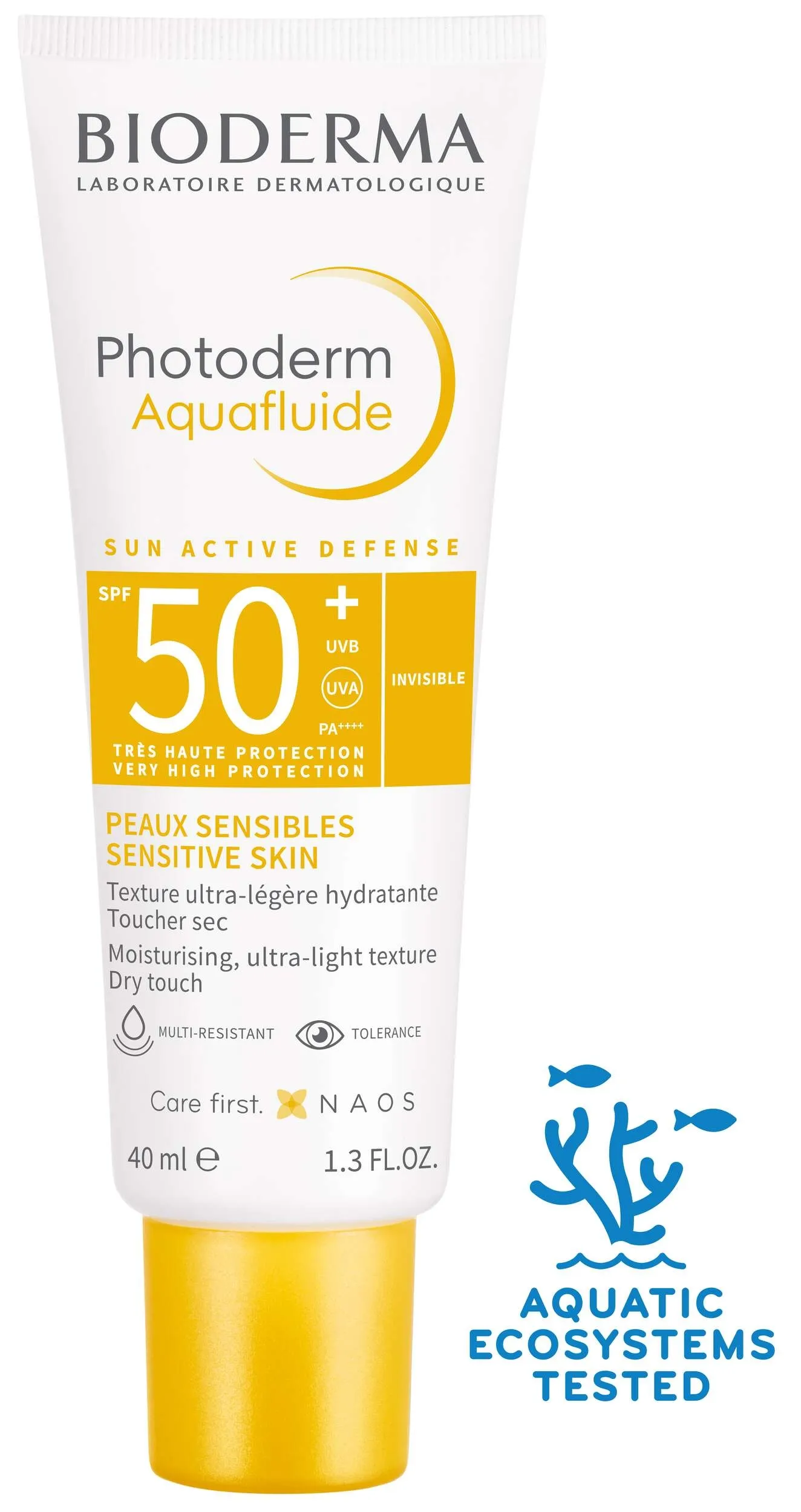 BIODERMA PHOTODERM AQUAFLUIDE PÄIKESEKAITSEKREEM SPF50+ 40ML - Tootepilt 