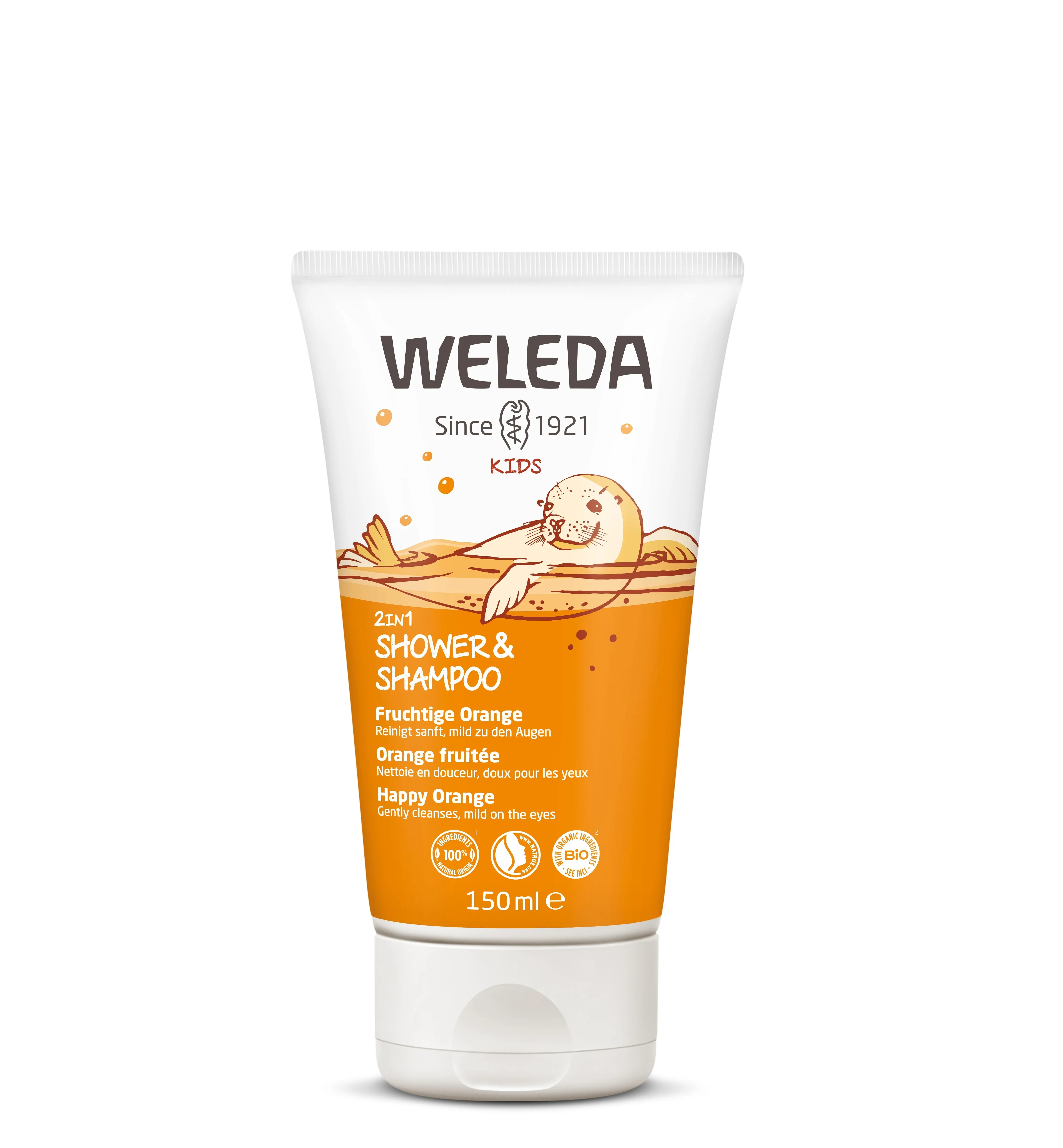 WELEDA SHAMPOON-DUSHIKREEM LASTELE APELSIN 150ML - Tootepilt 
