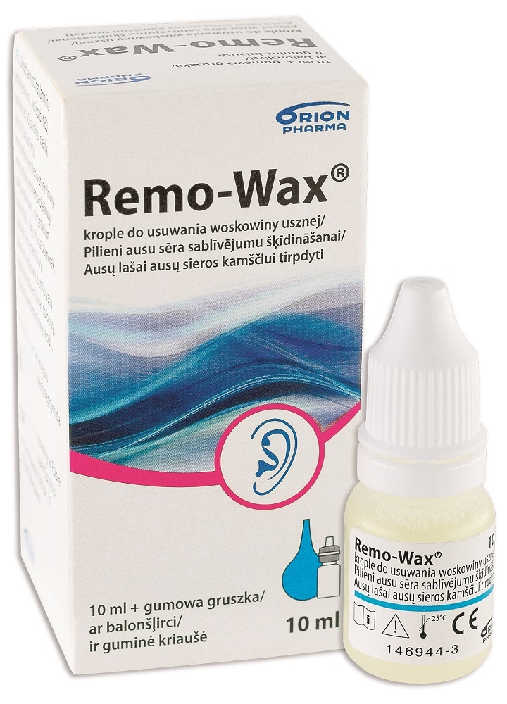 REMO-WAX KÕRVAPUHASTUSTILGAD 10ML + KÕRVAPUMP - Tootepilt 