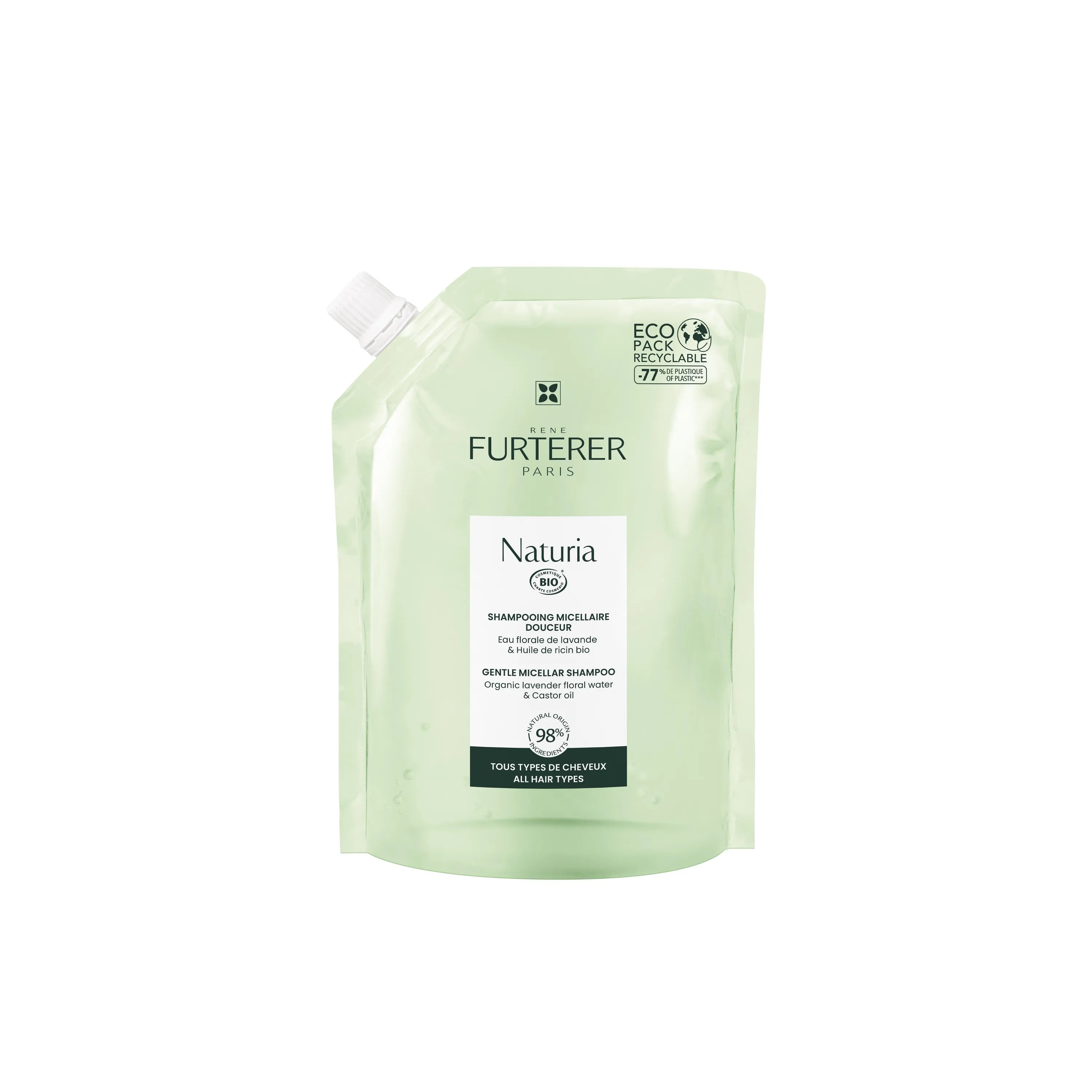 RENE FURTERER NATURIA ERITI MAHE SHAMPOON TÄITEPAKEND 400ML - Tootepilt 