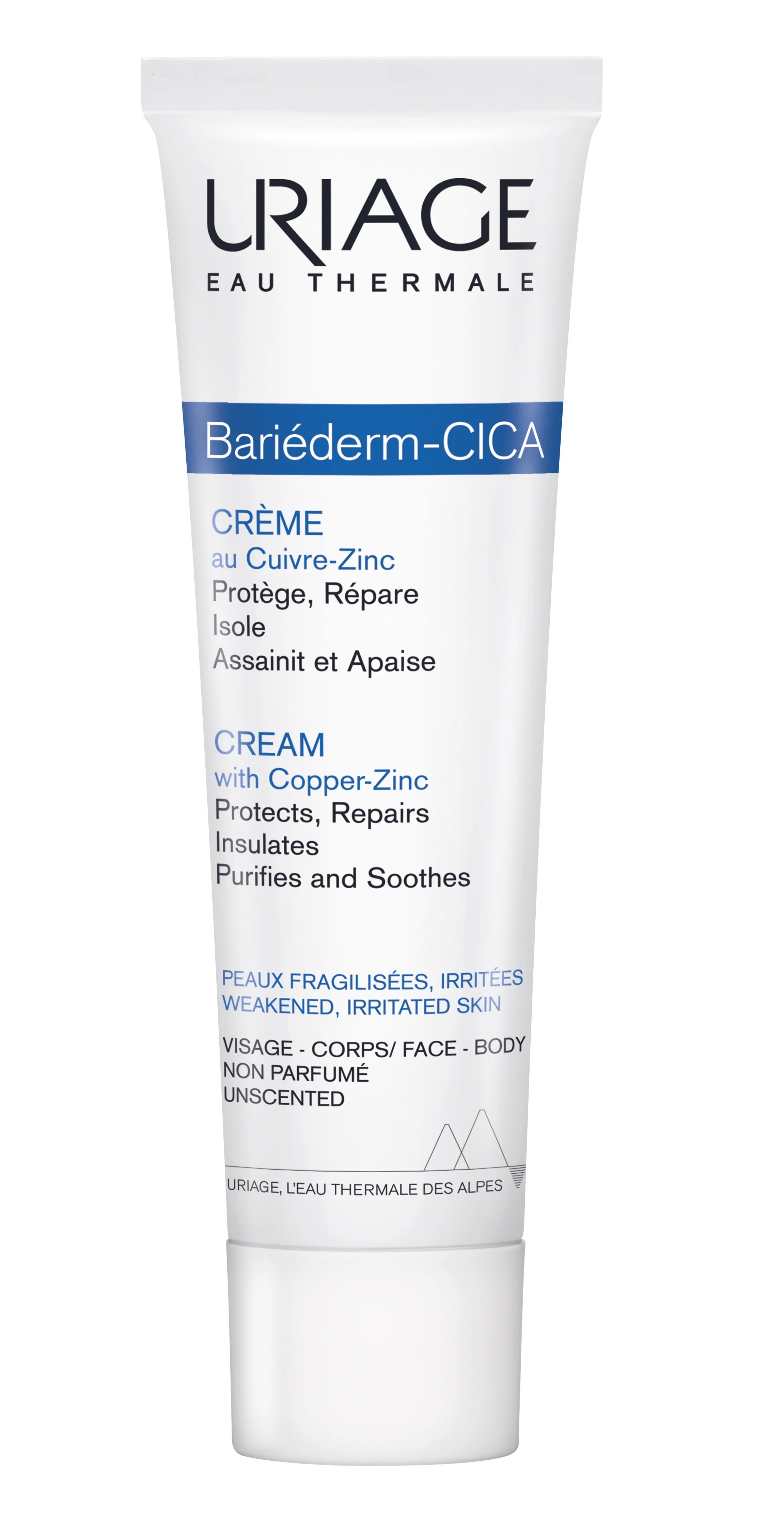 URIAGE BARIEDERM CICA KREEM TAASTAV NÄOLE JA KEHALE 40ML - Tootepilt 