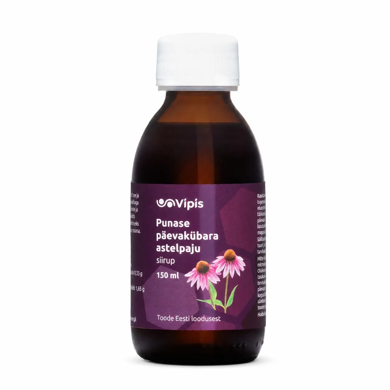VIPIS PUNASE PÄEVAKÜBARA ASTELPAJU SIIRUP 150ML - Tootepilt 
