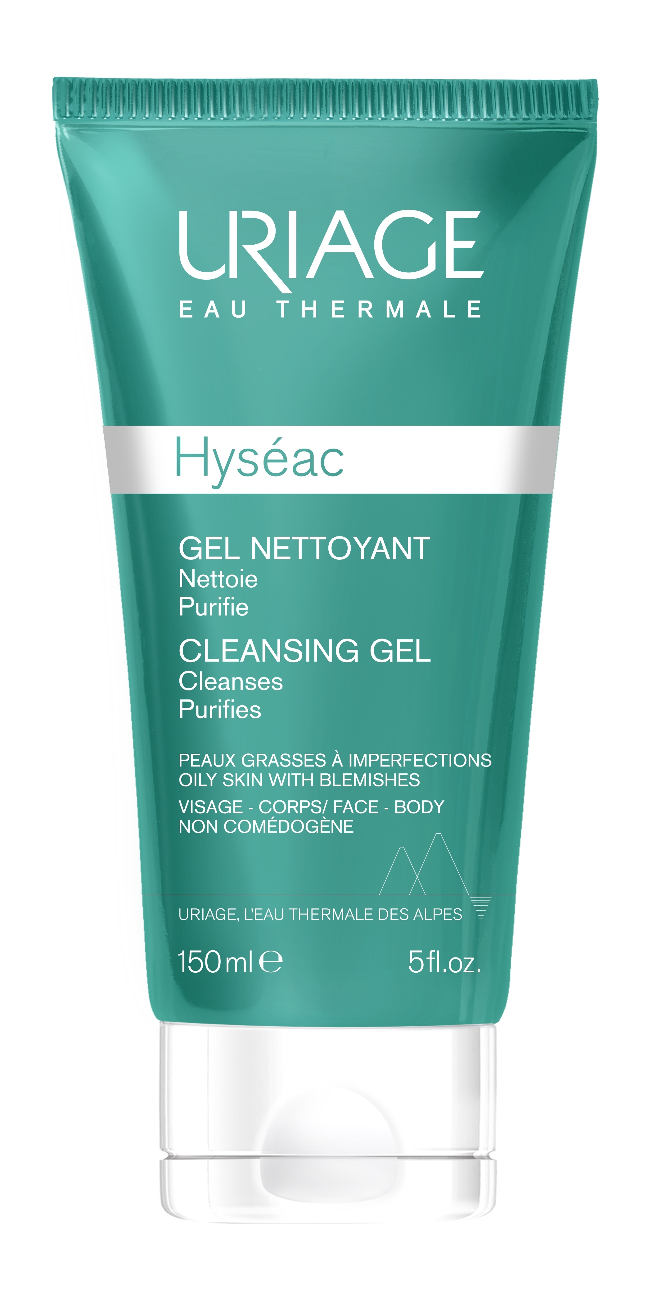 URIAGE HYSEAC PESUGEEL RASUSELE NAHALE NÄOLE JA KEHALE 150ML - Tootepilt 