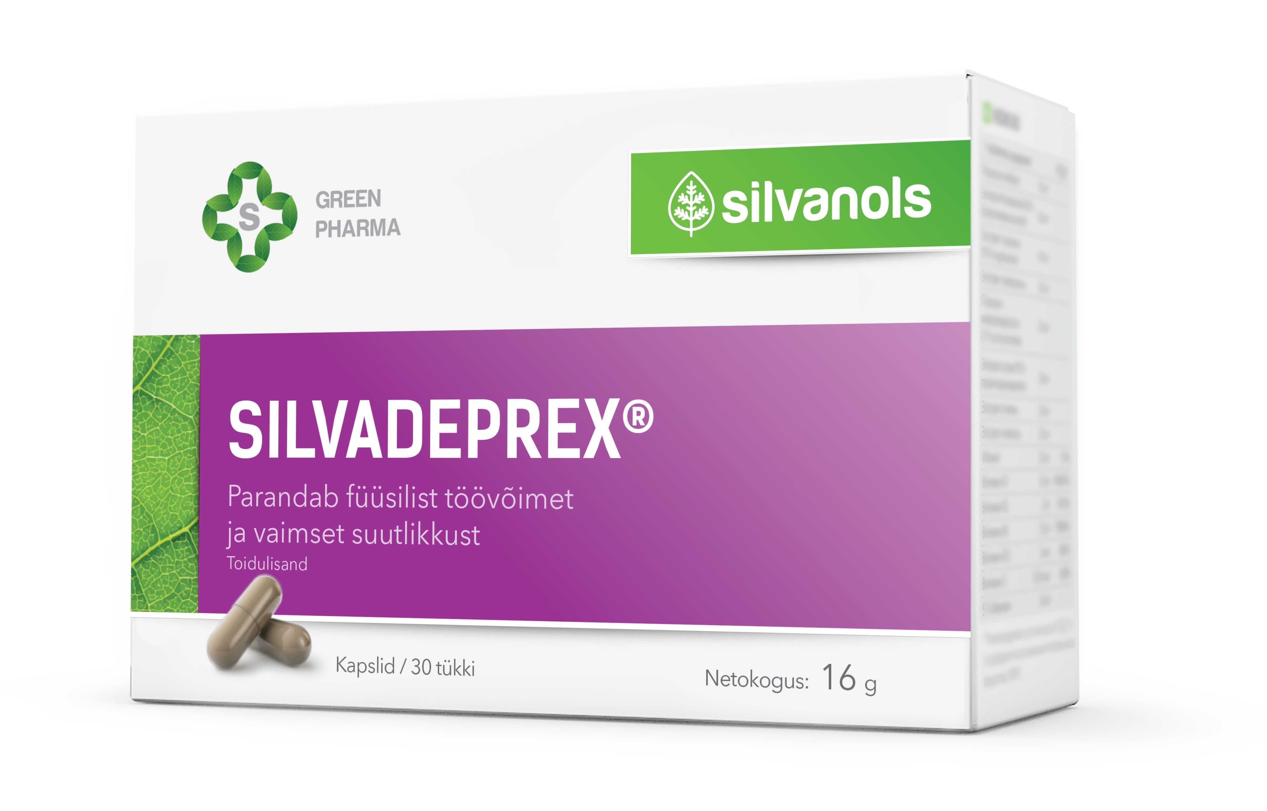 SILVADEPREX KAPSLID N30 - Tootepilt 