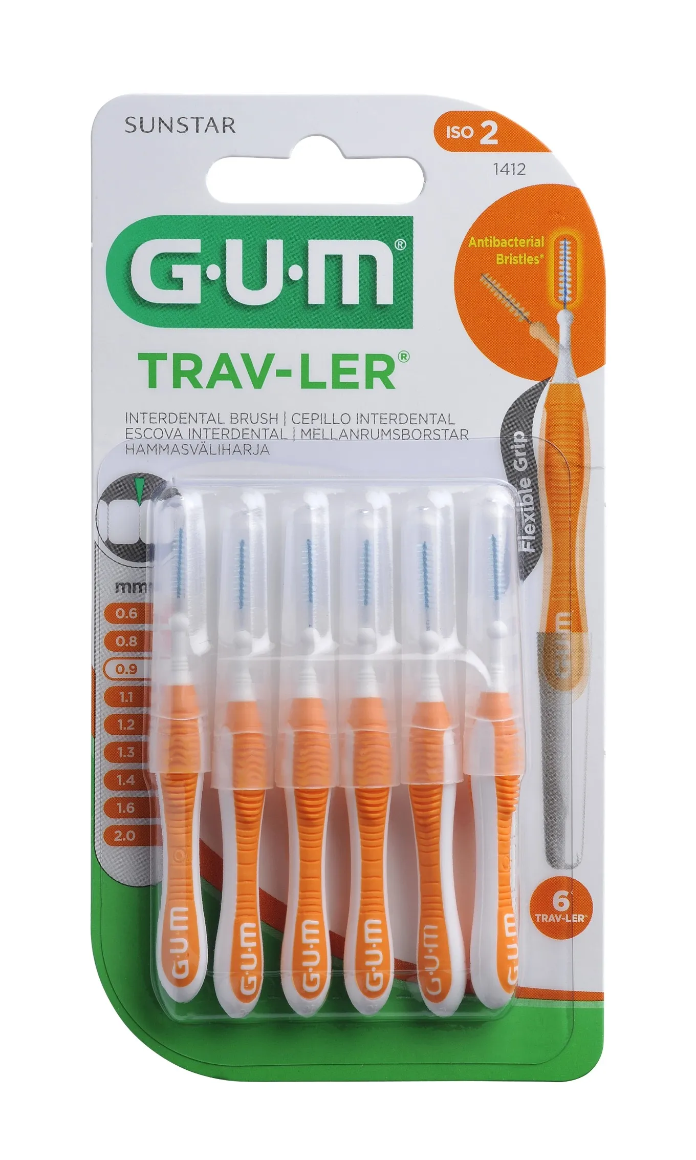 GUM HAMBAVAHEHARI TRAV-LER SILINDER 0,9MM N6 - Tootepilt 