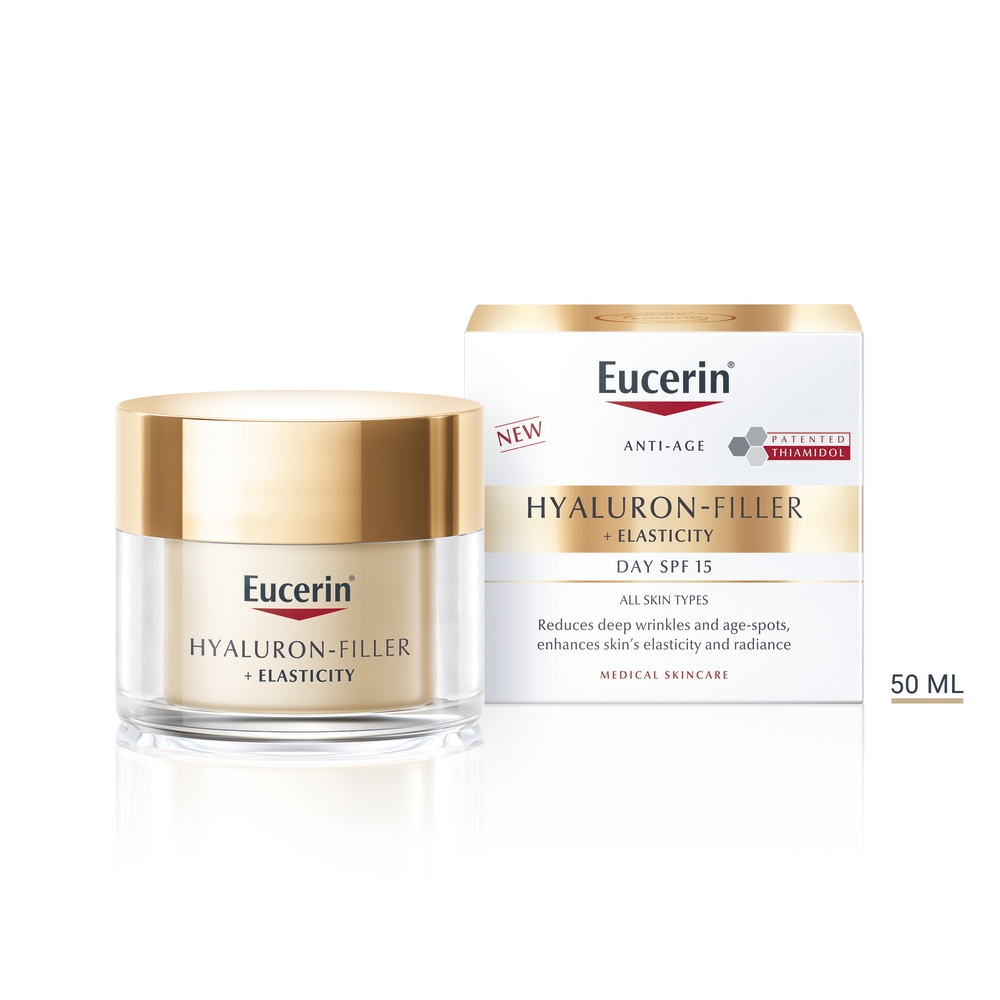 EUCERIN HYALURON FILLER+ELASTICITY PÄEVAKREEM 50ML - Tootepilt 