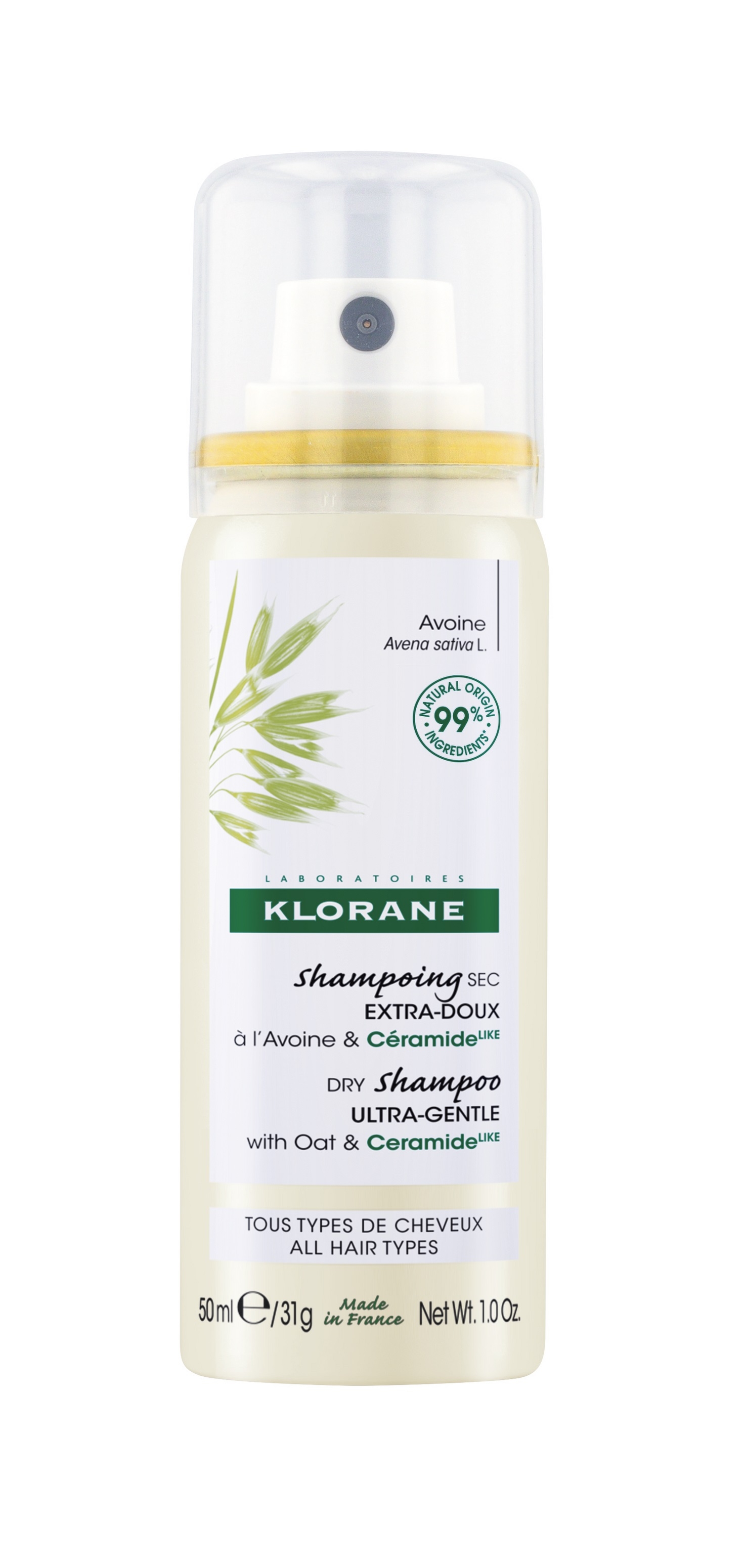 KLORANE KUIVSHAMPOON KAERAEKSTRAKTIGA 50ML - Tootepilt 