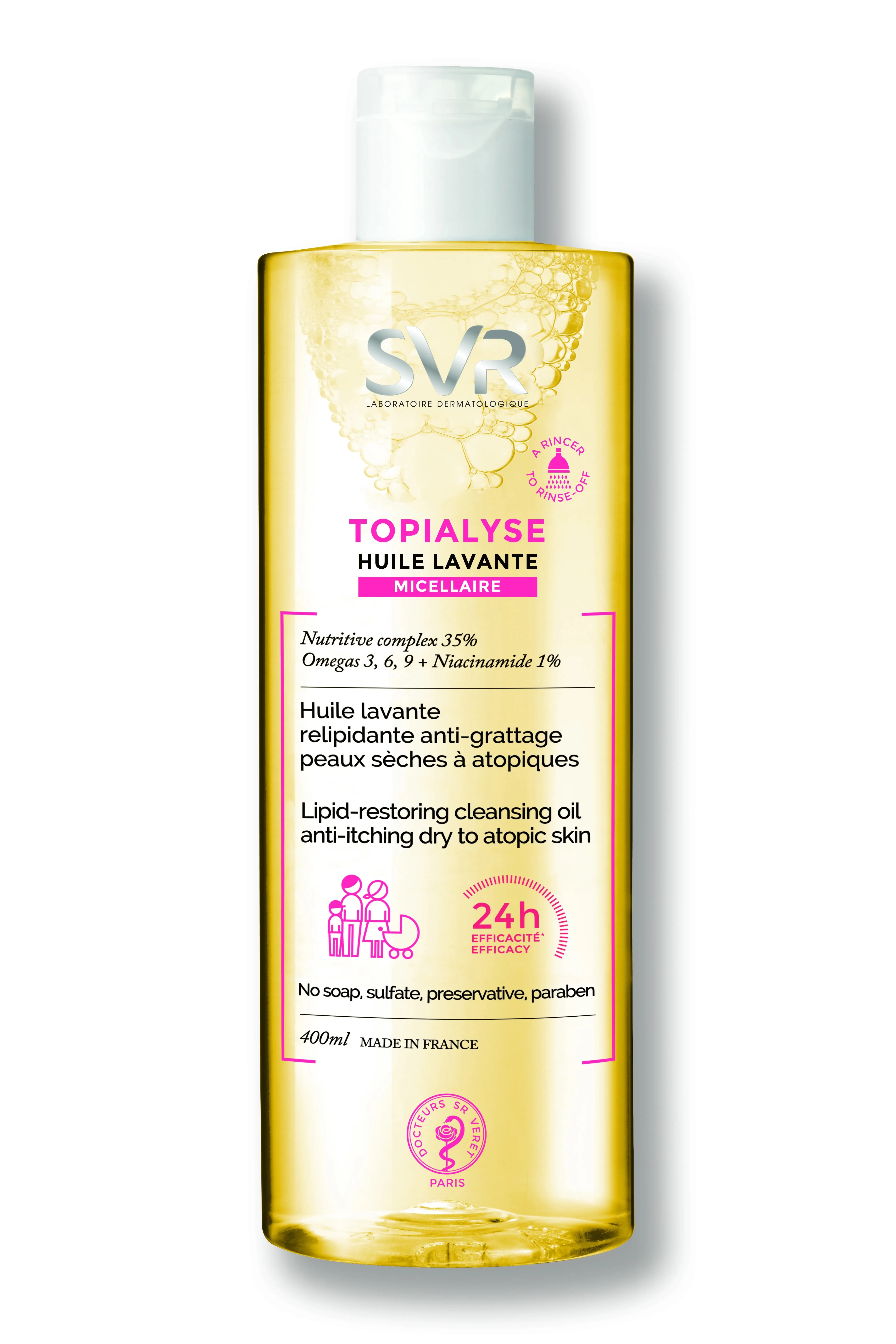 SVR TOPIALYSE PUHASTAV MITSELLAARÕLI 400ML - Tootepilt 