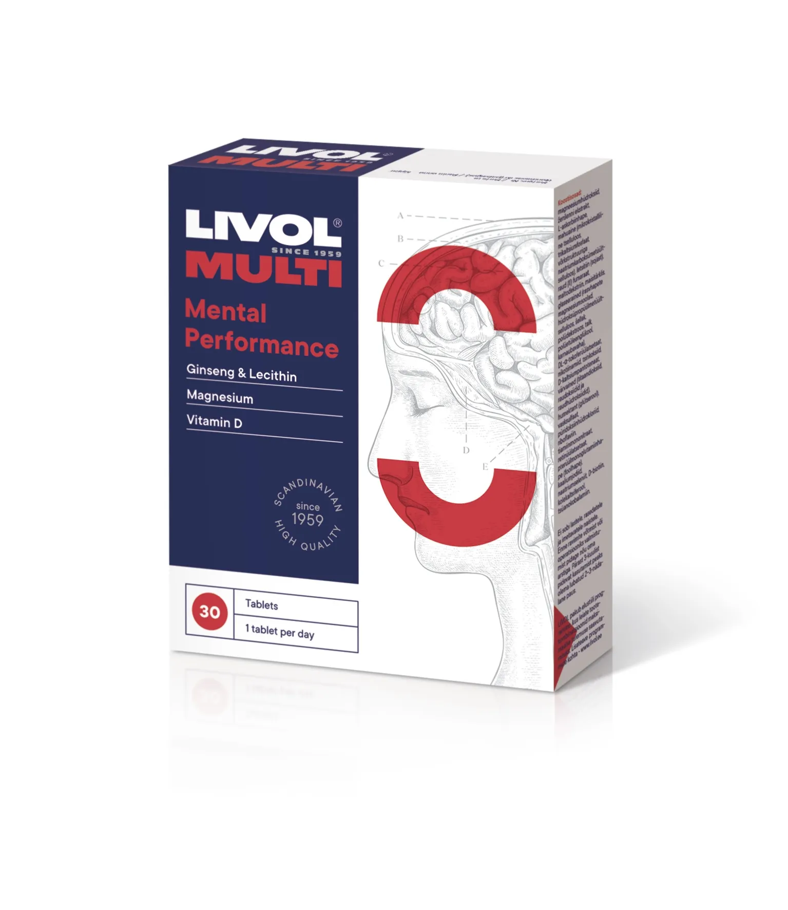 LIVOL MULTI MENTAL PERFORMANCE TBL N30 - Tootepilt 