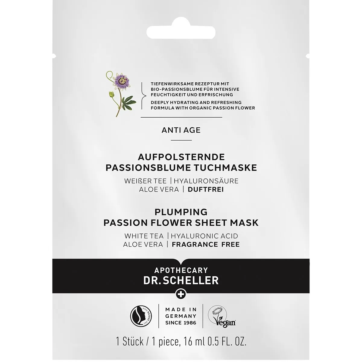 DR. SCHELLER MASK VÄRSKENDAV KANNATUSLILLEGA 16ML - Tootepilt 