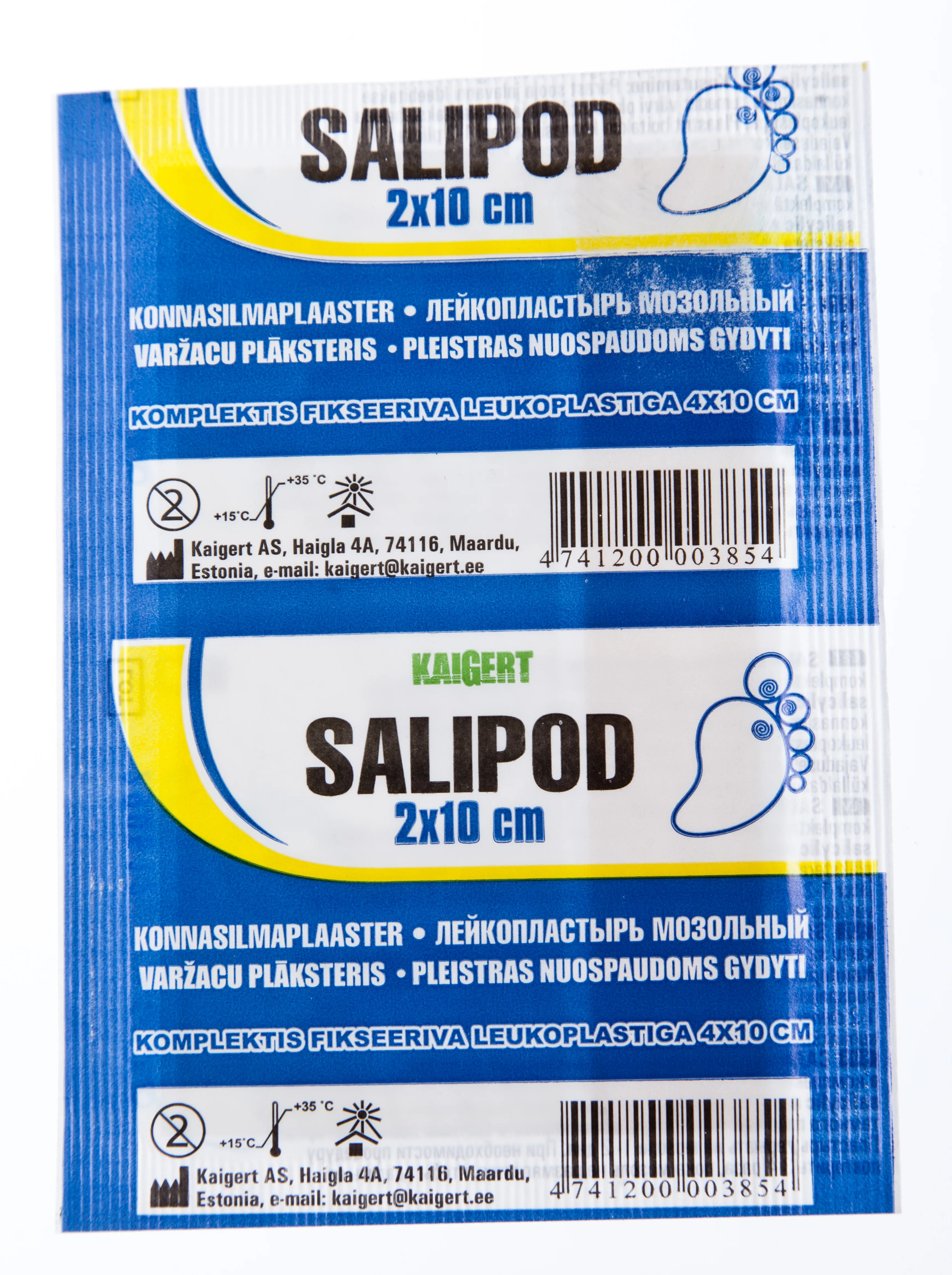 SALIPOD KONNASILMAPLAASTER 2X10CM (KAIGERT) - Tootepilt 