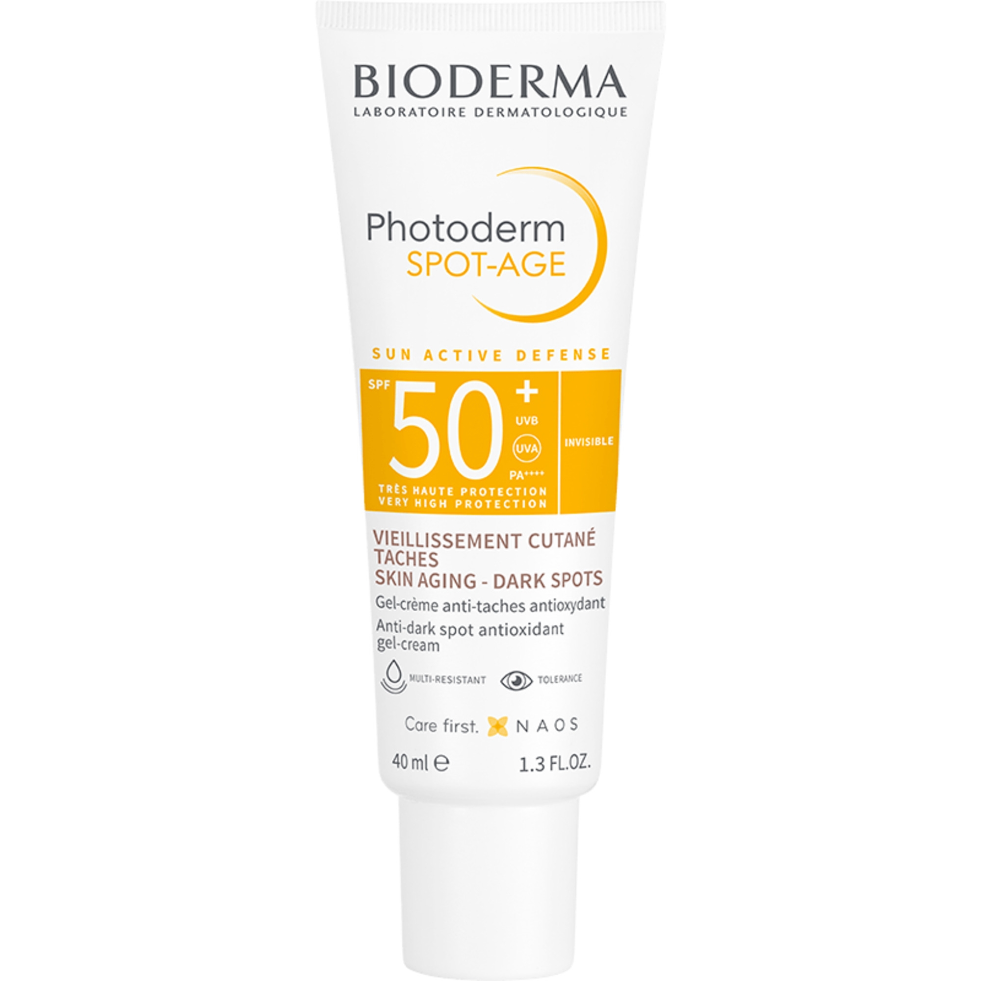BIODERMA PHOTODERM PÄIKSEKAITSEKREEM SPOT-AGE SPF50+ 40ML - Tootepilt 